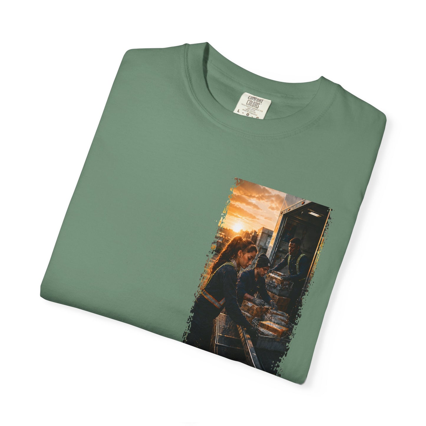 Postal Music — The Next Tour Garment-Dyed T-Shirt — Color Group 3 of 4