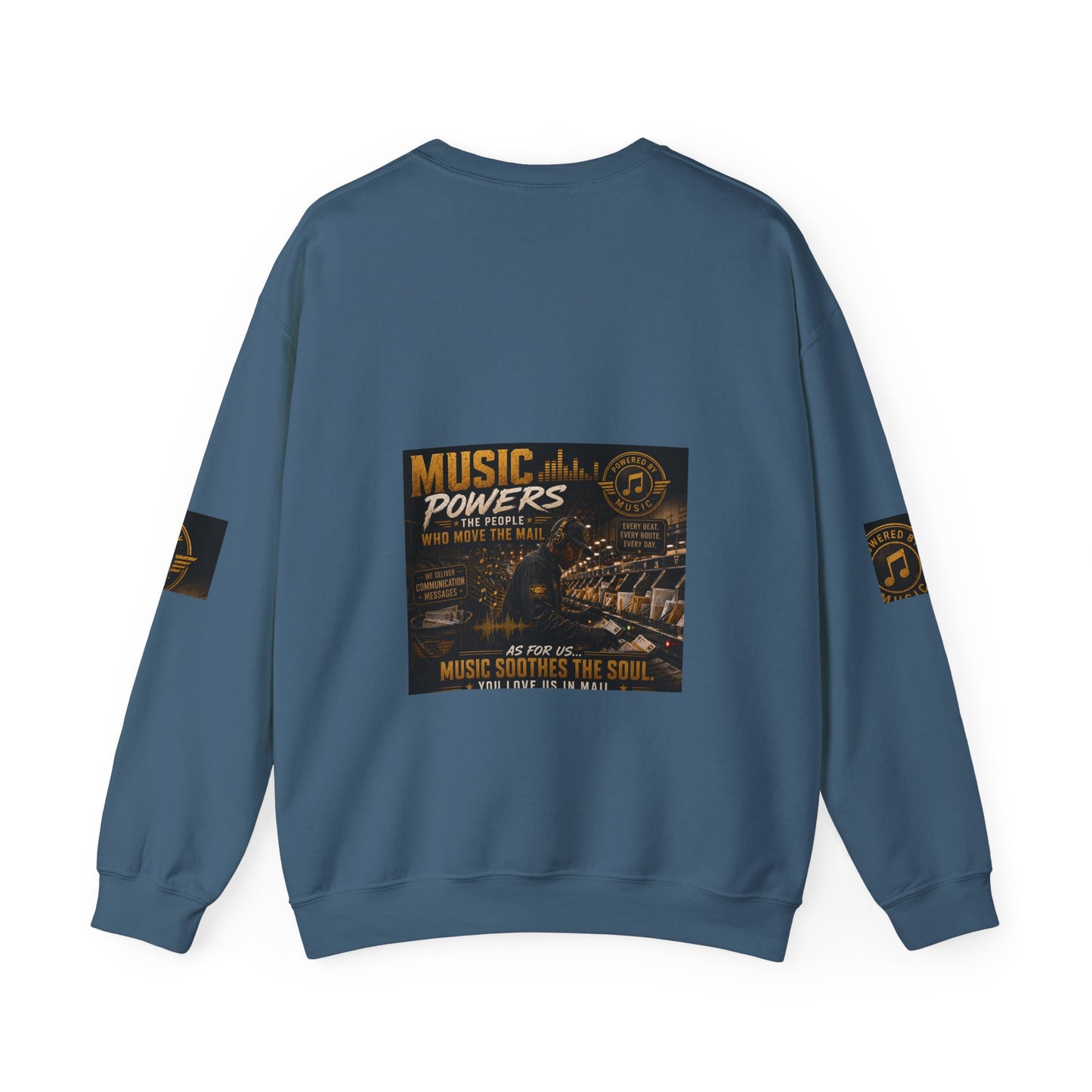 Postal Music — Music Powers the People — Core Crewneck Sweatshirt