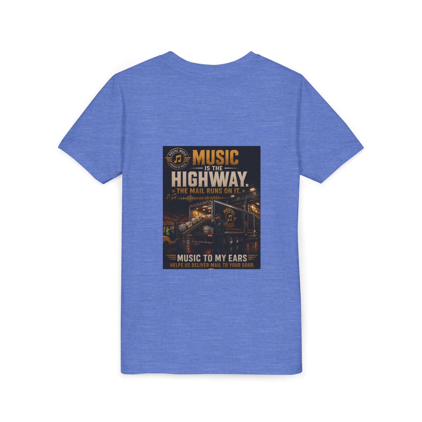Postal Music — Music Is the Highway — Youth T-Shirt