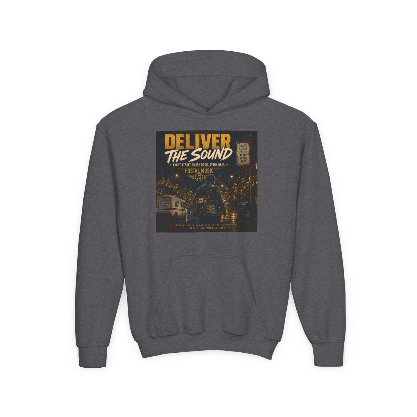 Postal Music — Deliver the Sound — Youth Hoodie