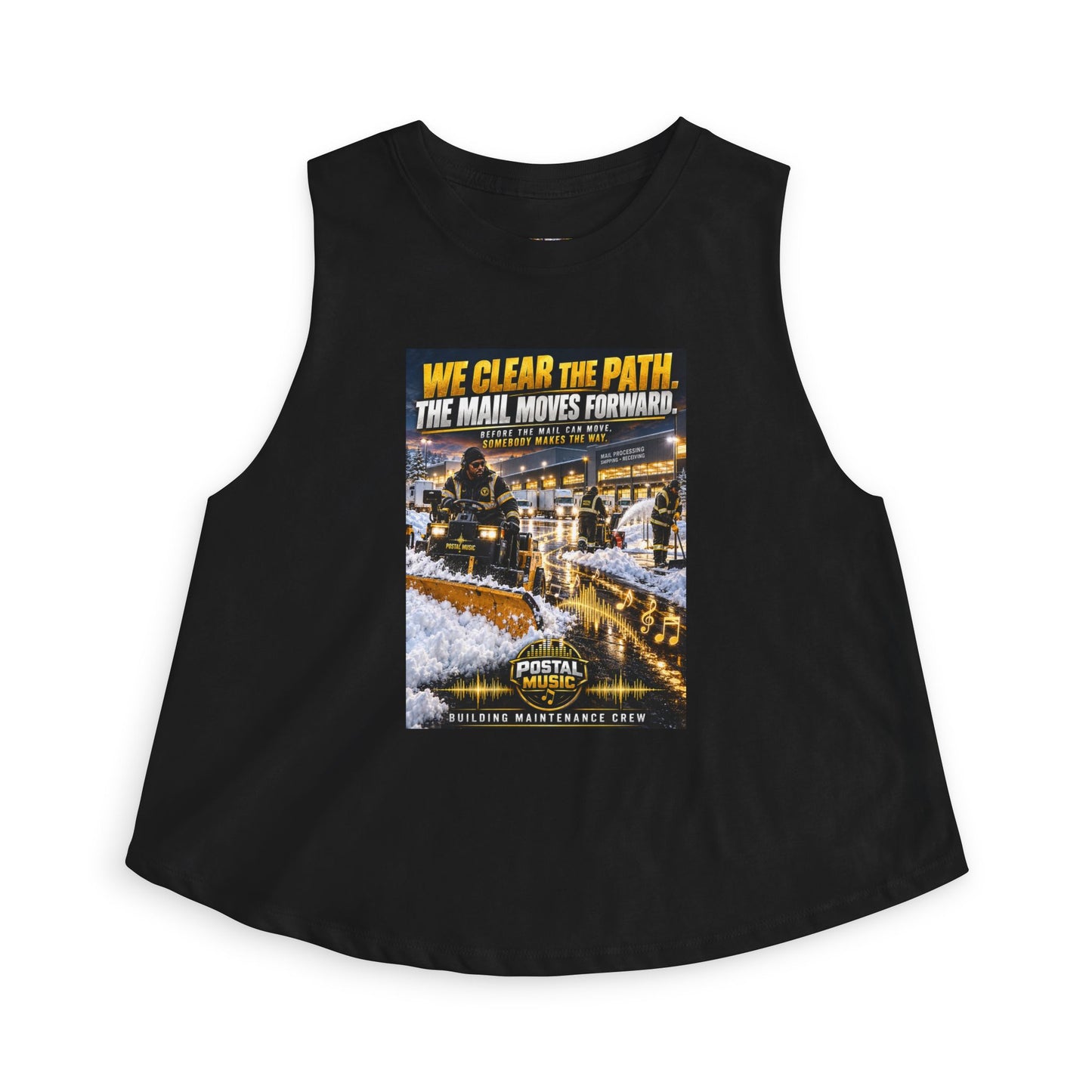 Postal Music - We Clear the Path - Women's Cropped T-Shirt
