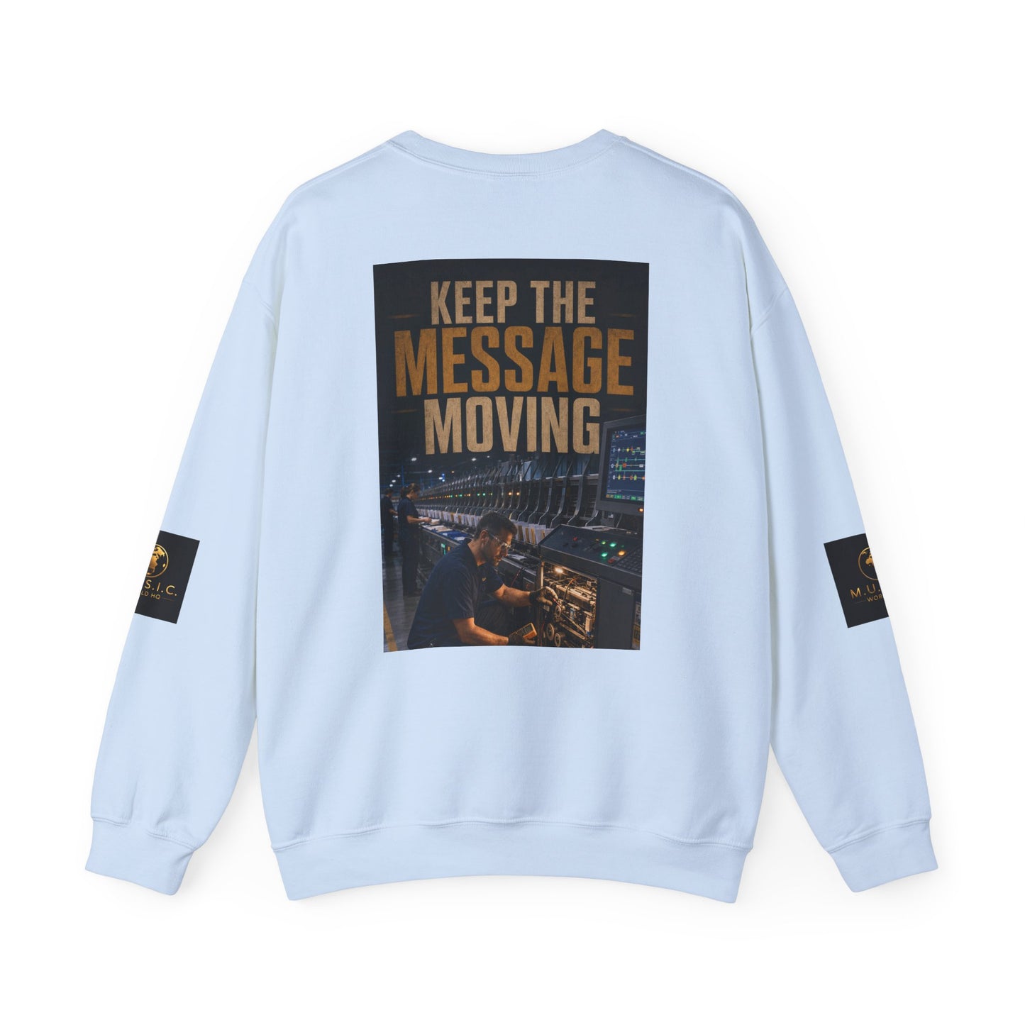 Postal Music — Keep the Message Moving — Core Crewneck Sweatshirt