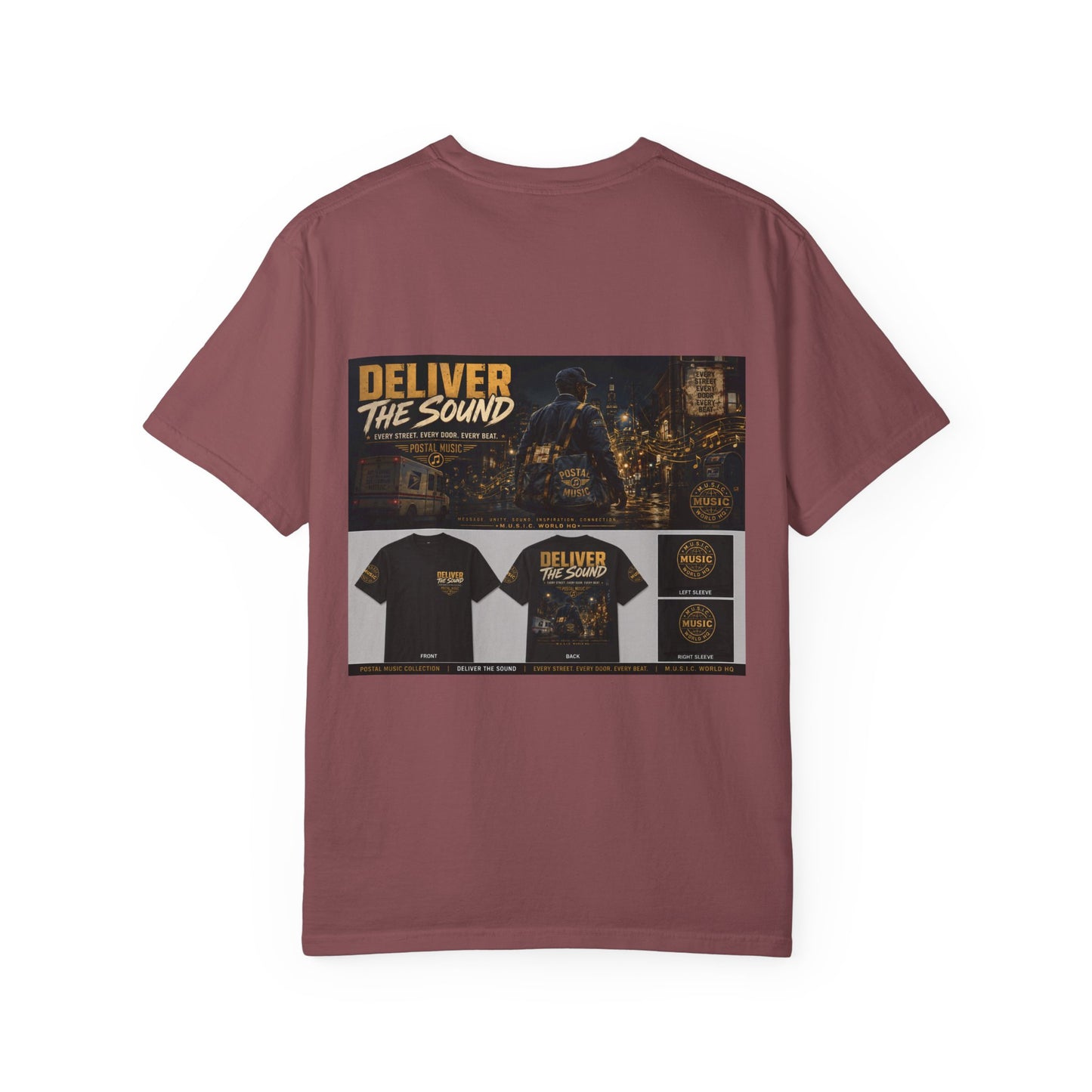 Postal Music — Deliver the Sound — Garment-Dyed T-Shirt