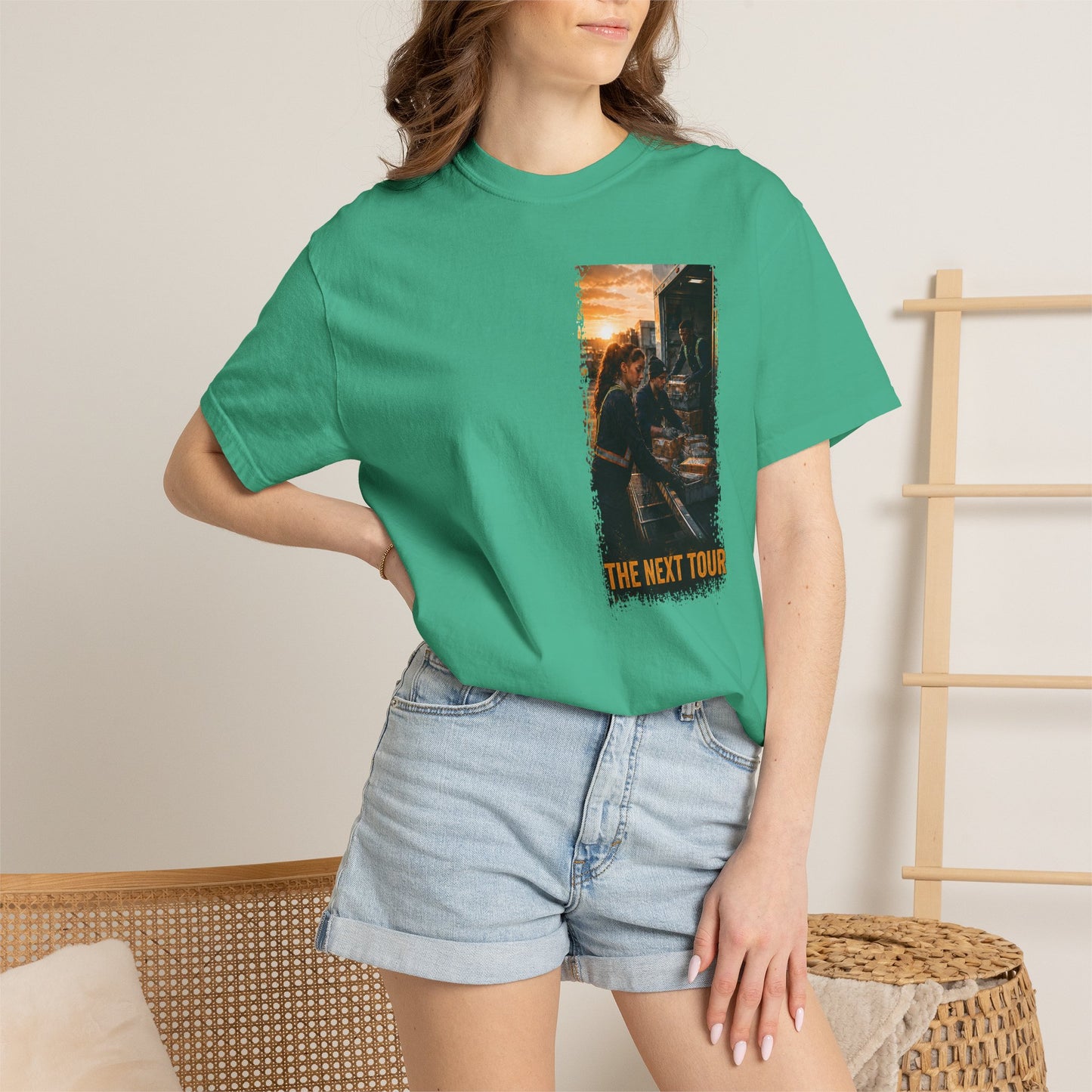 Postal Music — The Next Tour Garment-Dyed T-Shirt — Color Group 2 of 4