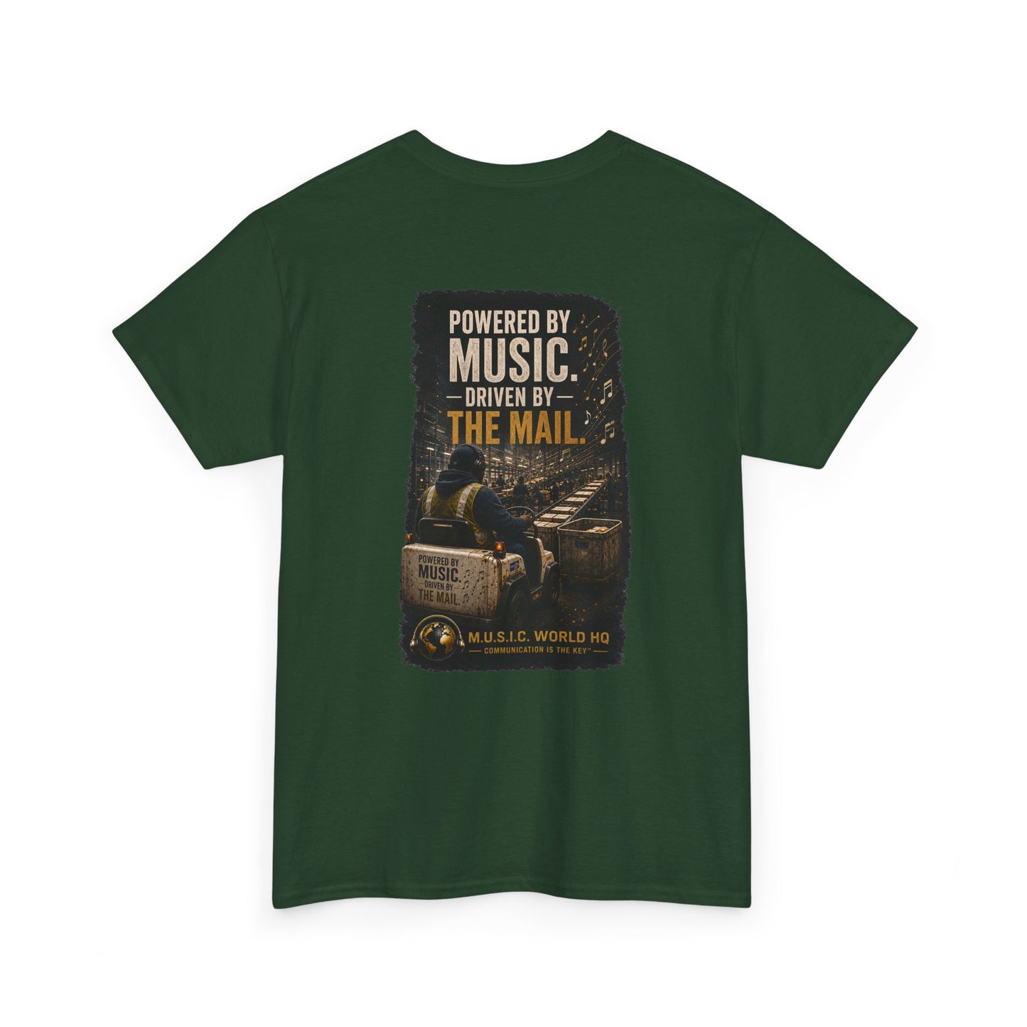 Postal Music - Powered by Music Premium T-Shirt - Colorways B