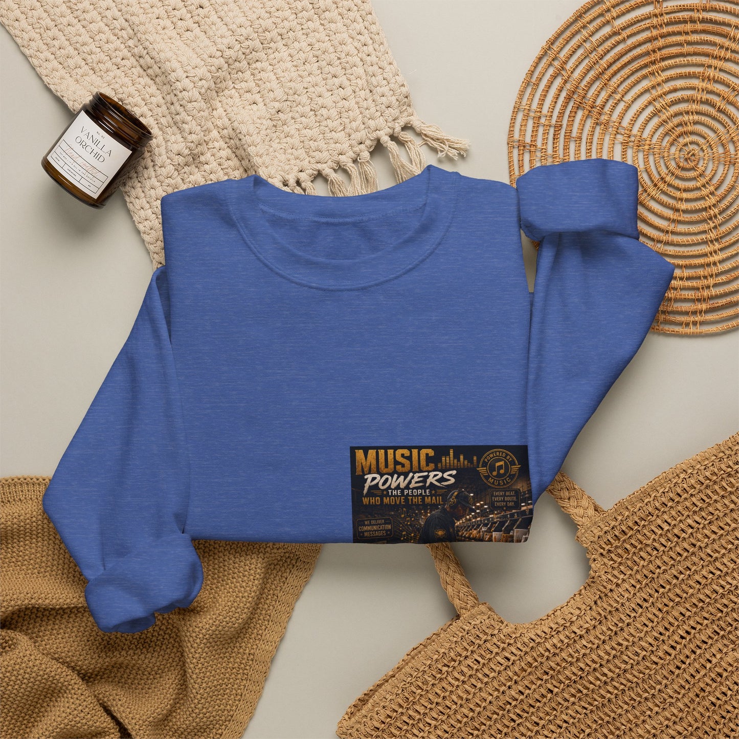 Postal Music — Music Powers the People — Core Crewneck Sweatshirt