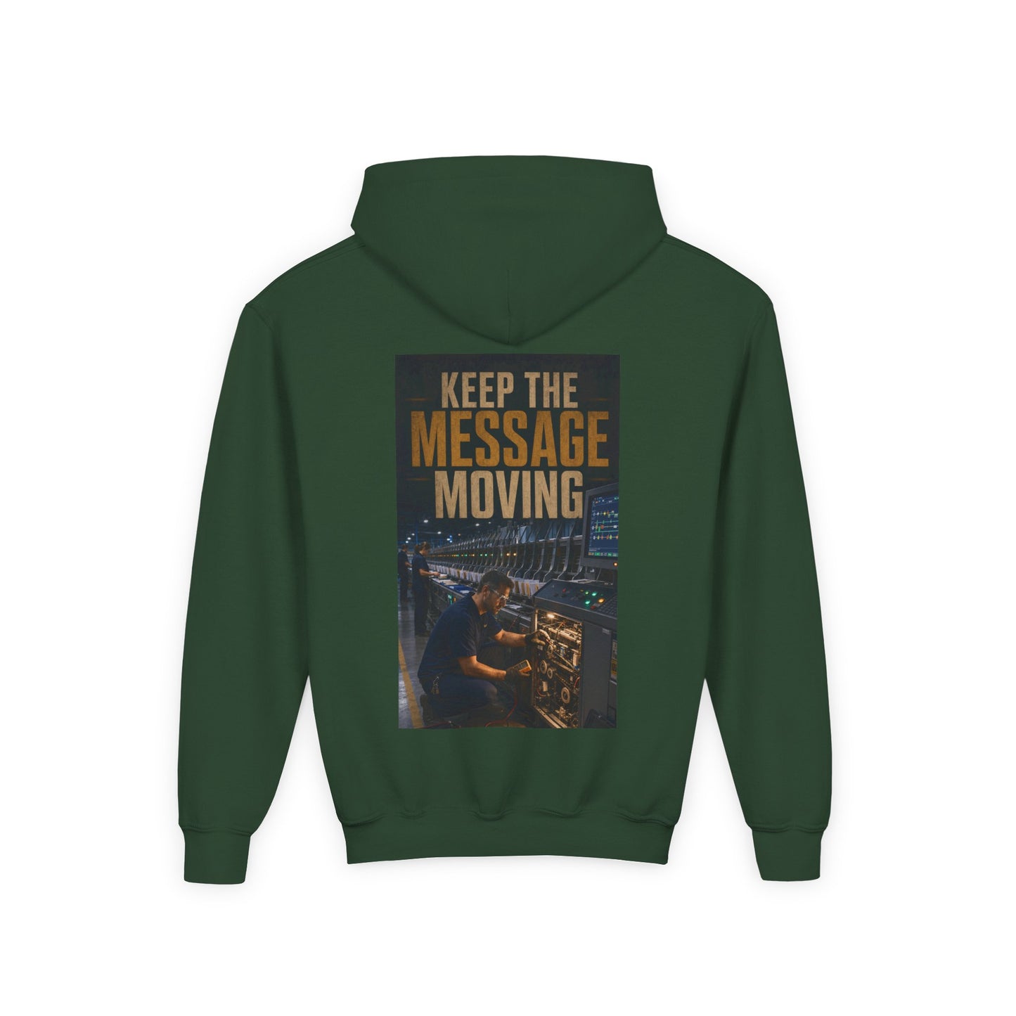 Postal Music — Keep the Message Moving — Youth Hoodie