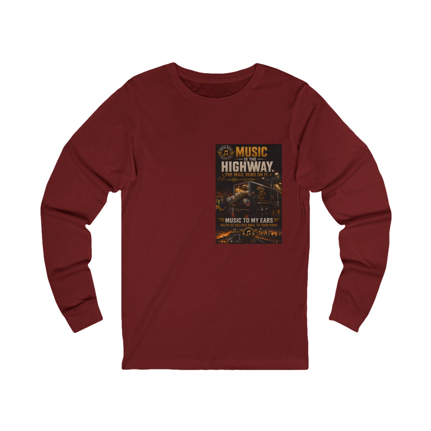 Postal Music — Music Is the Highway — Long-Sleeve T-Shirt