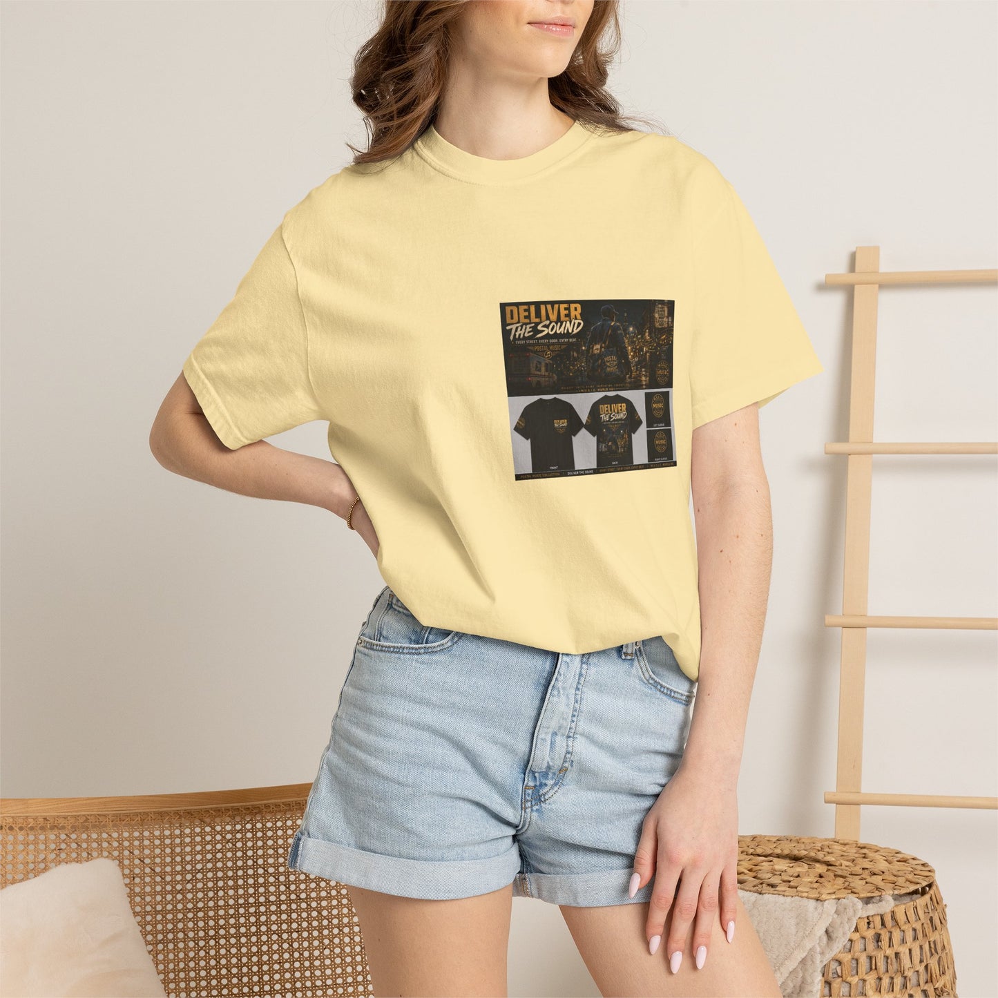 Postal Music — Deliver the Sound — Garment-Dyed T-Shirt