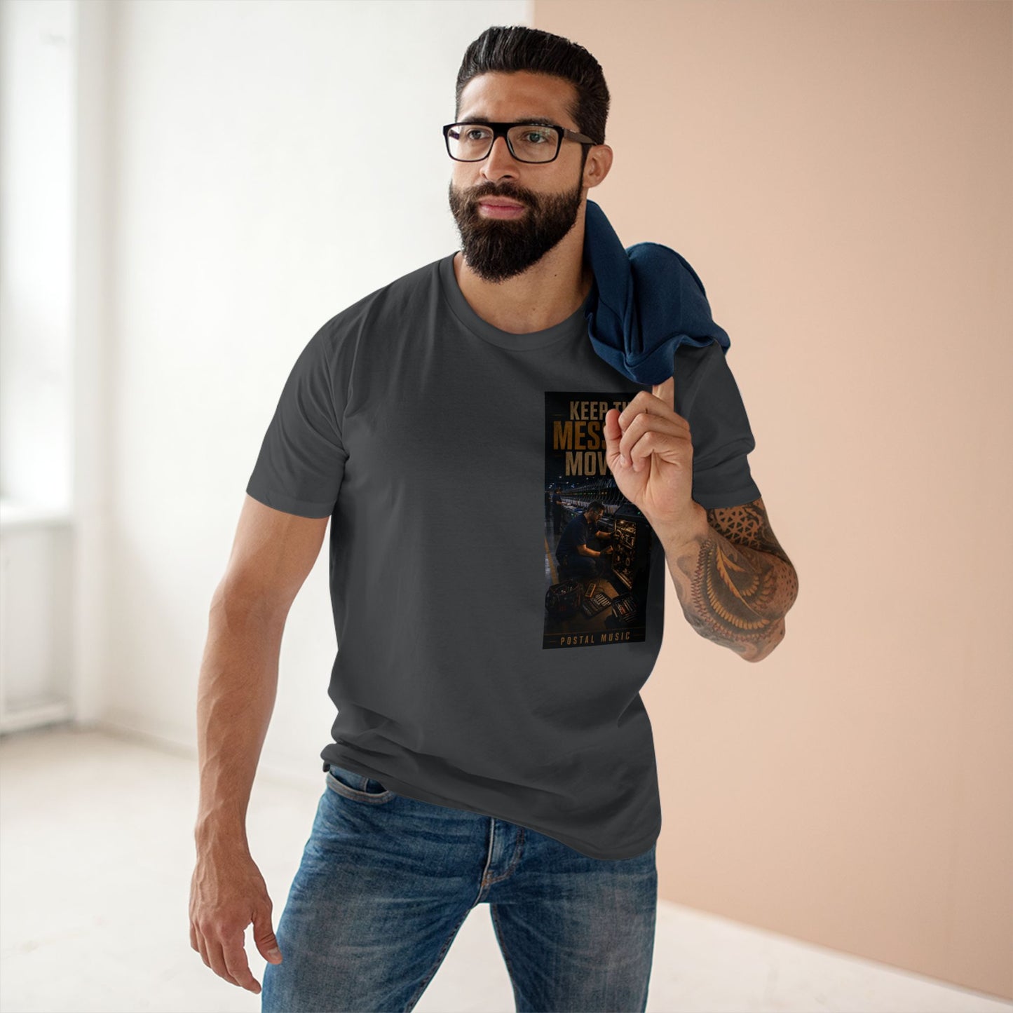 Postal Music — Keep the Message Moving — Streetwear T-Shirt