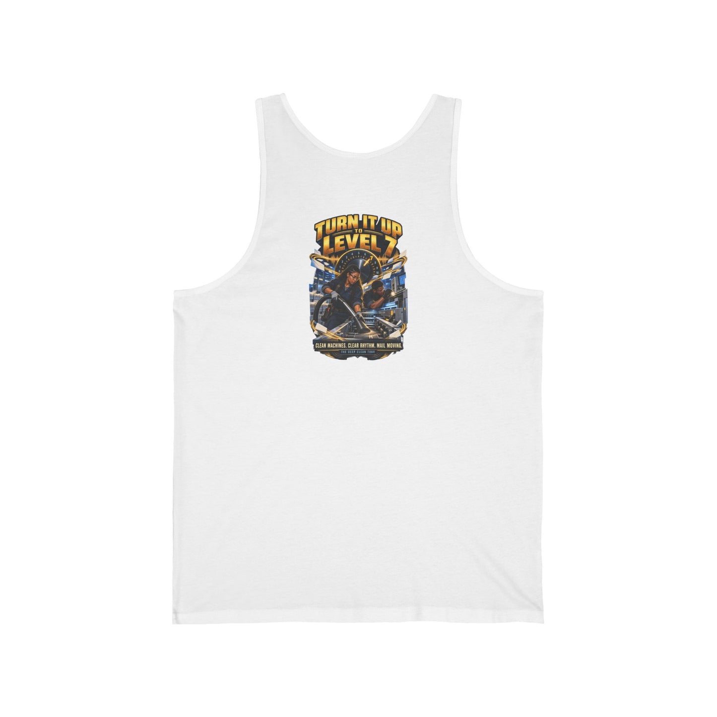 Postal Music - Turn It Up to Level 7 - Unisex Tank Top