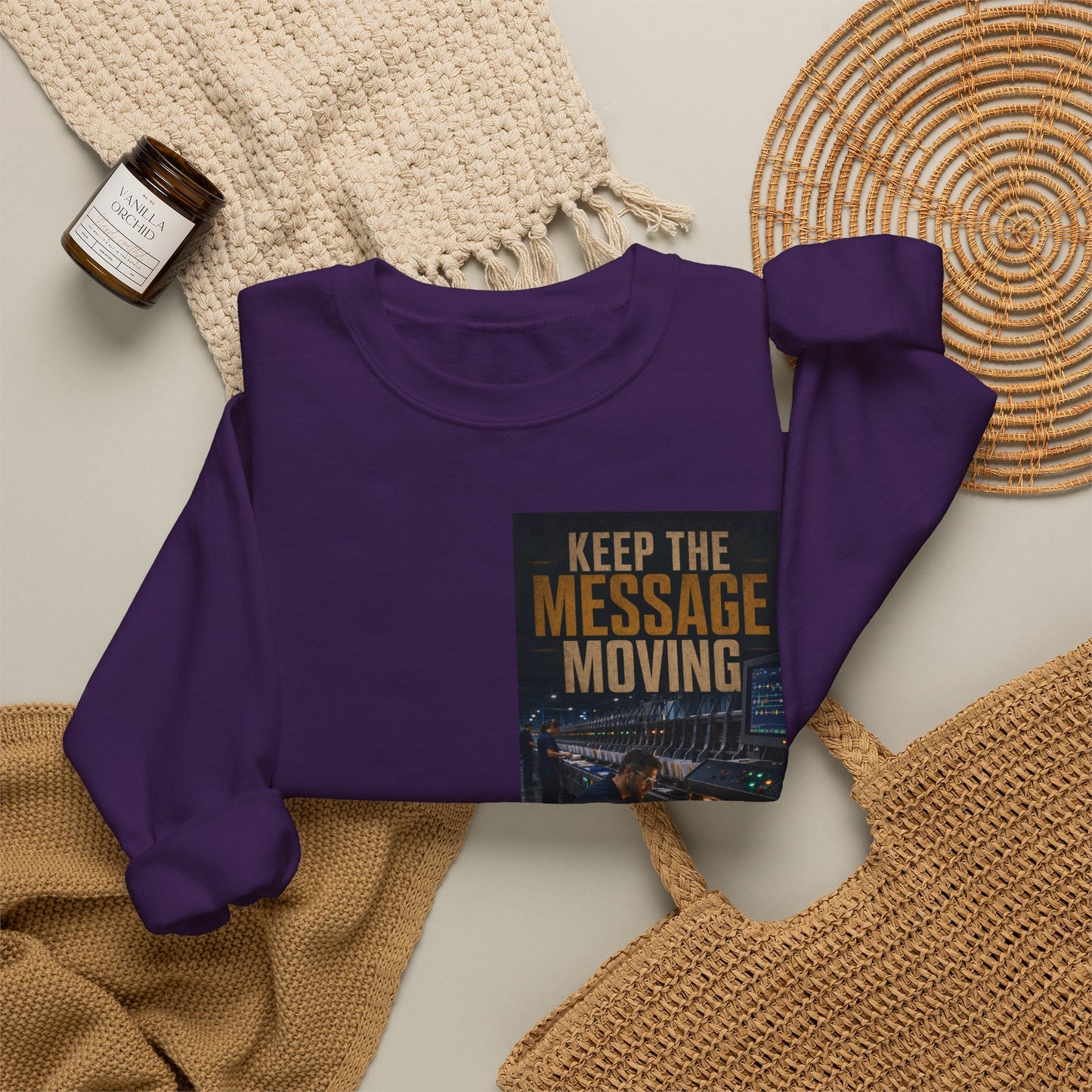 Postal Music — Keep the Message Moving — Core Crewneck Sweatshirt