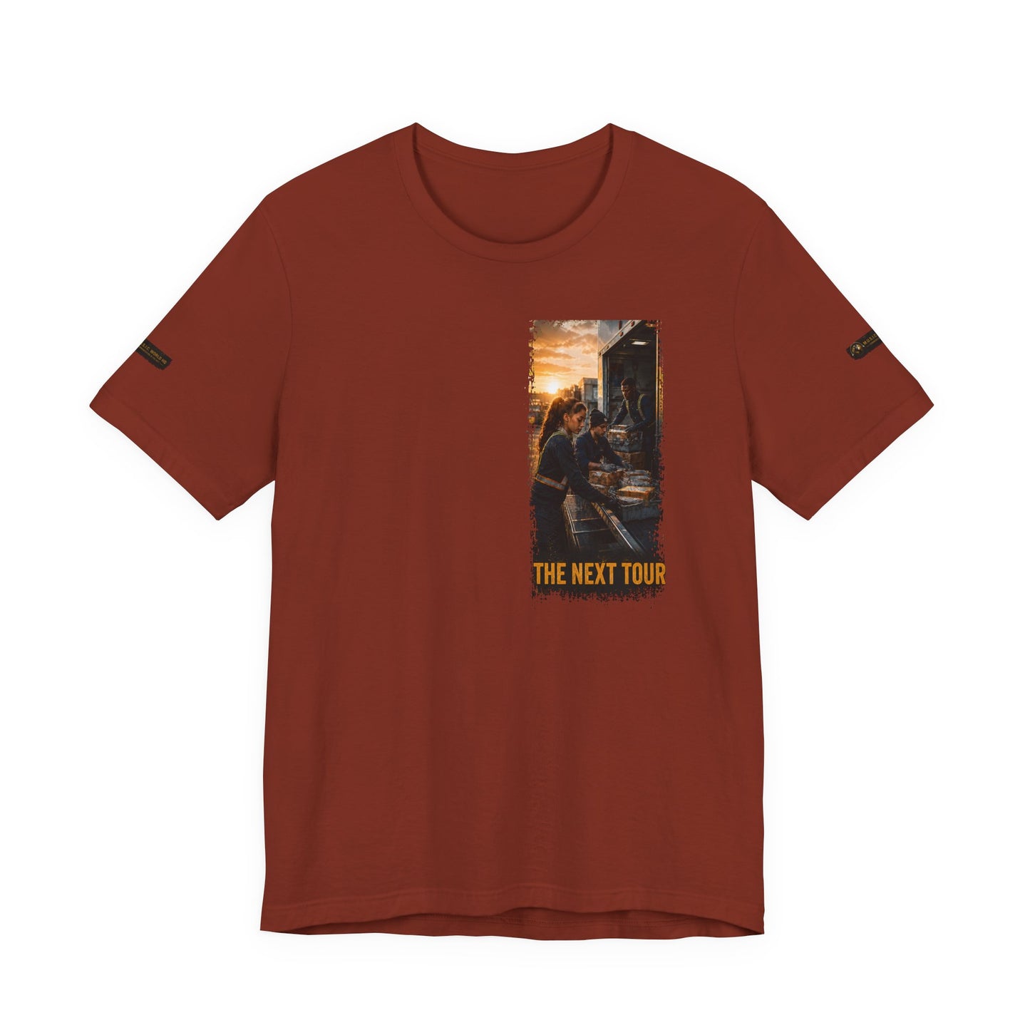 Postal Music — The Next Tour Premium Unisex T-Shirt — Color Group 9 of 11