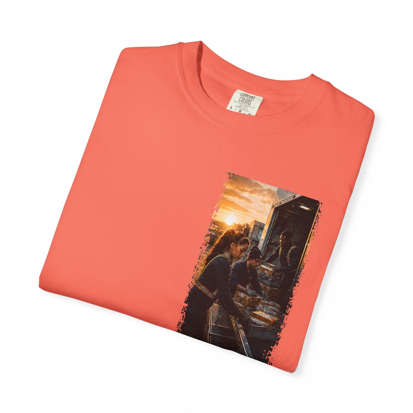 Postal Music — The Next Tour Garment-Dyed T-Shirt — Color Group 1 of 4