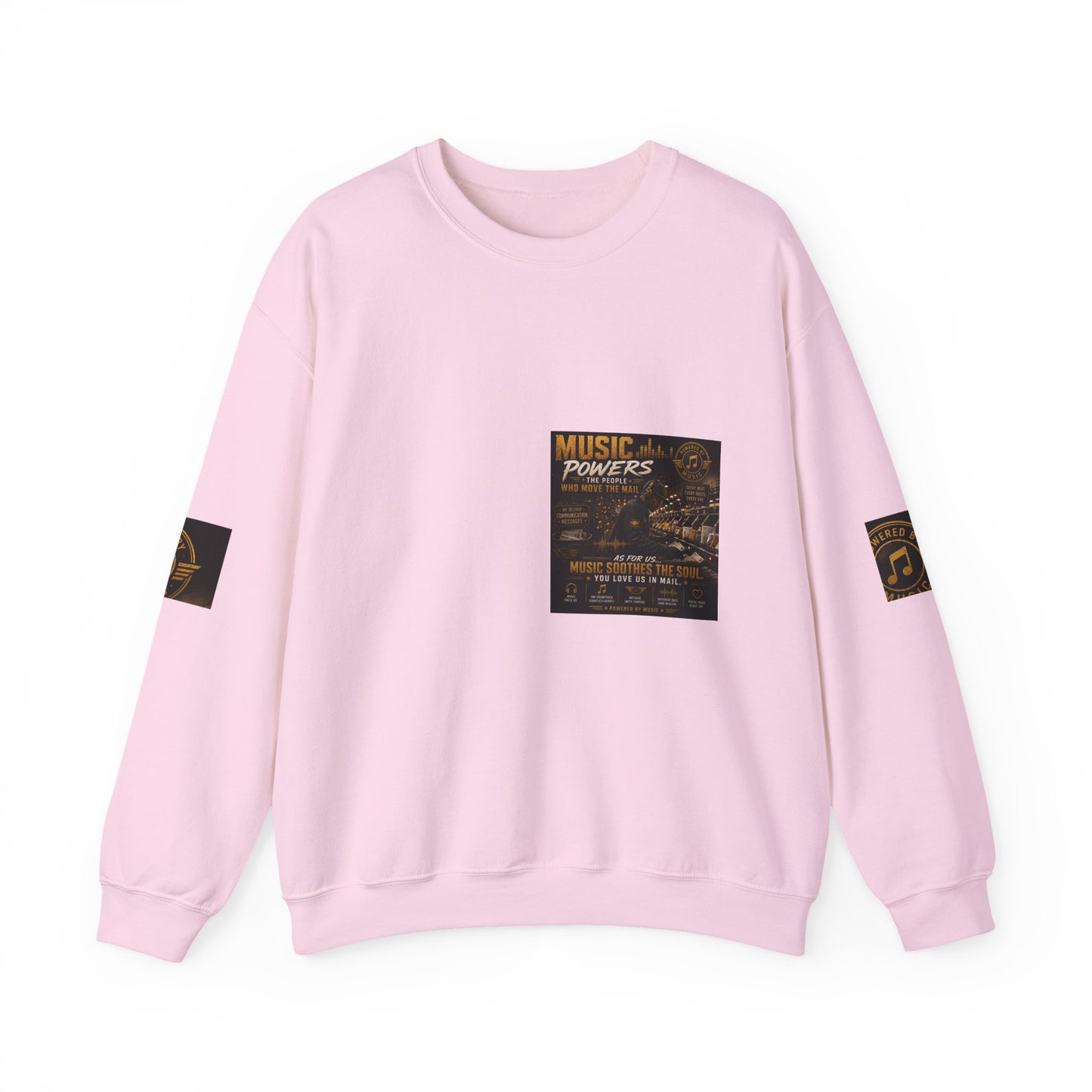 Postal Music — Music Powers the People — Core Crewneck Sweatshirt