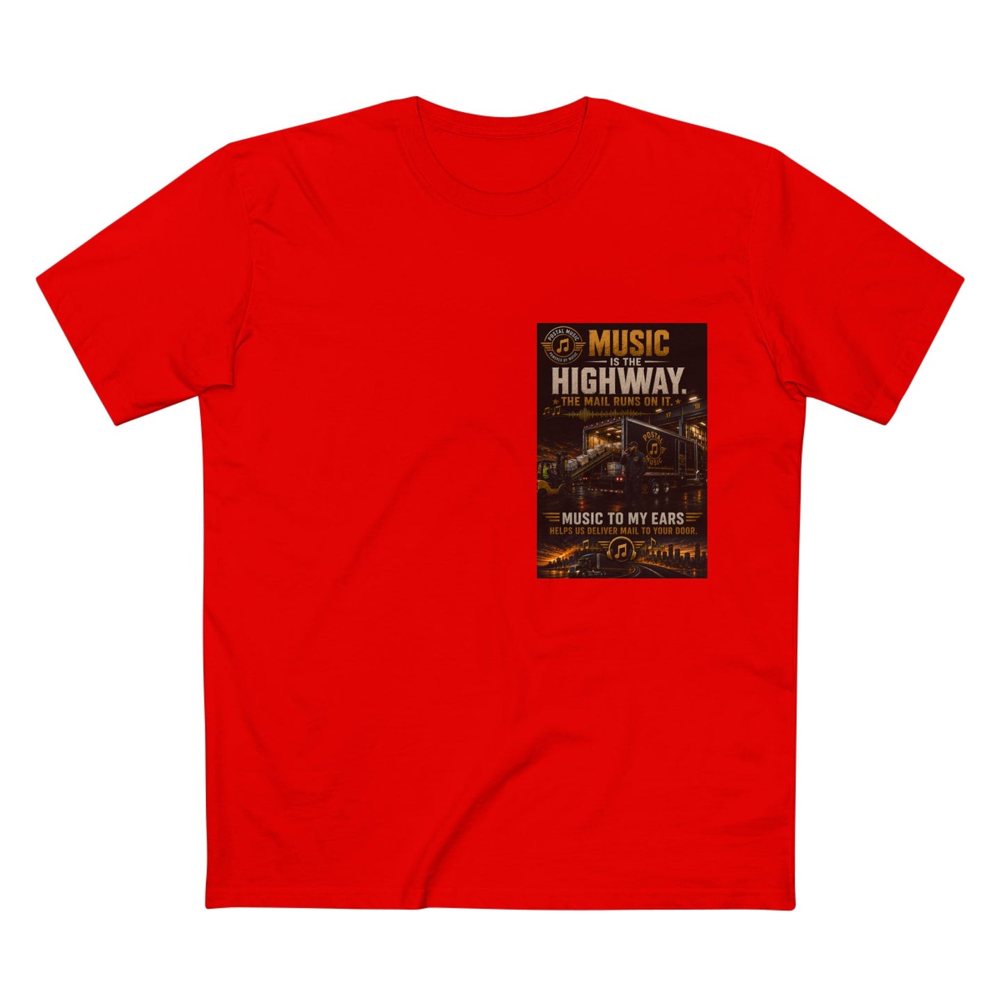Postal Music — Music Is the Highway — Streetwear T-Shirt