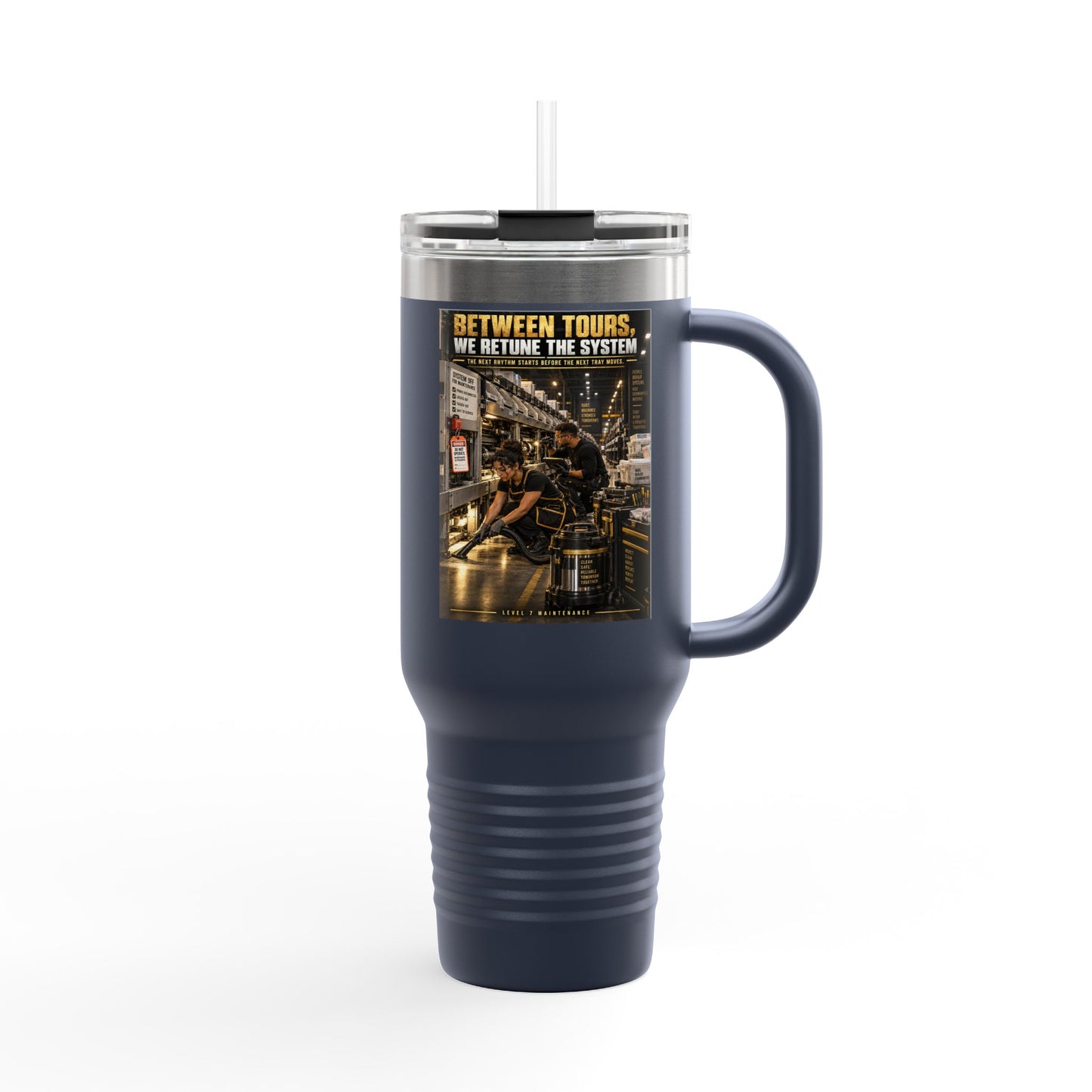 Postal Music - Between Tours, We Retune the System - Insulated Travel Tumbler 40oz