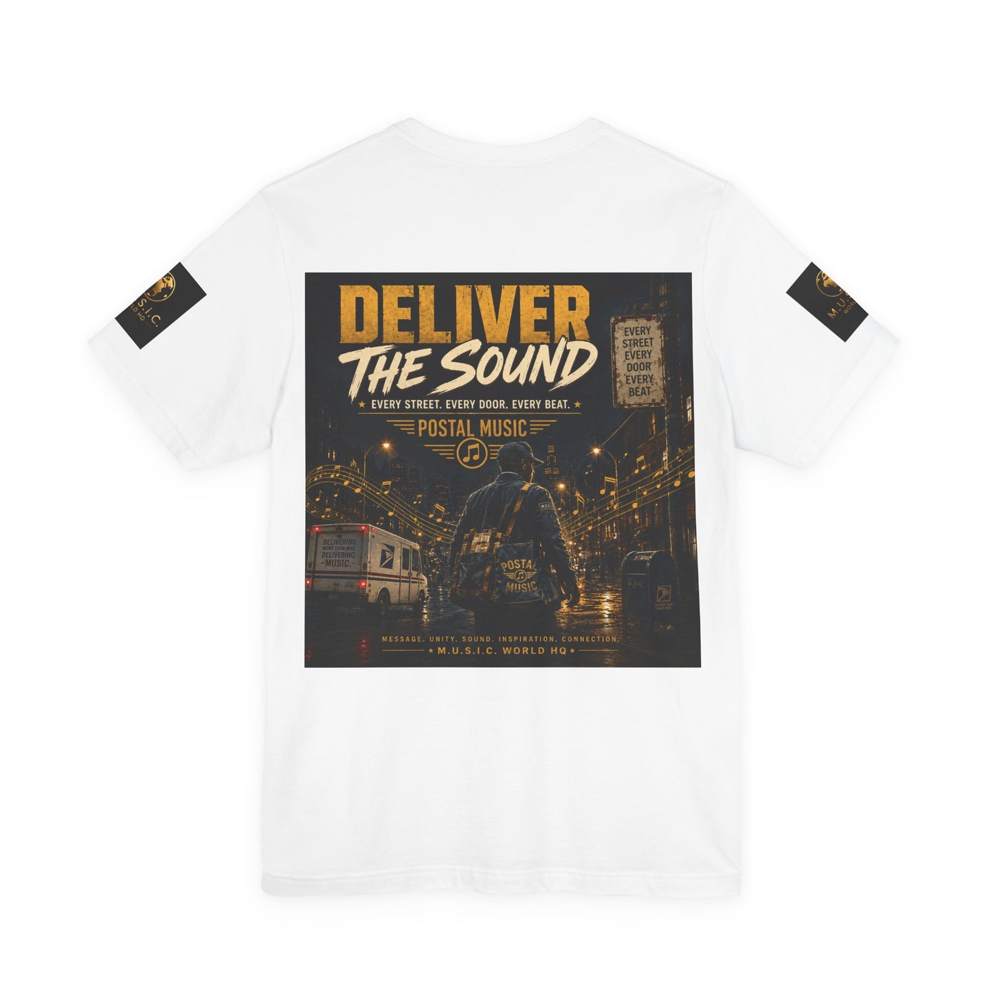 Postal Music — Deliver the Sound — Premium Unisex T-Shirt