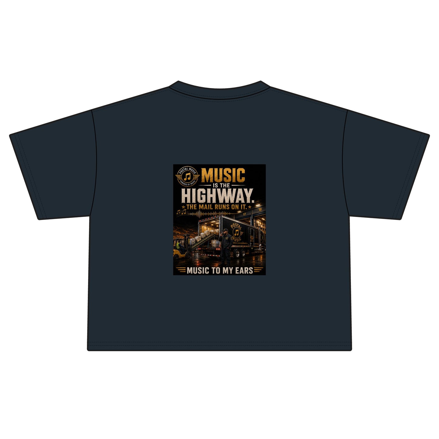Postal Music — Music Is the Highway — Women's Boxy T-Shirt