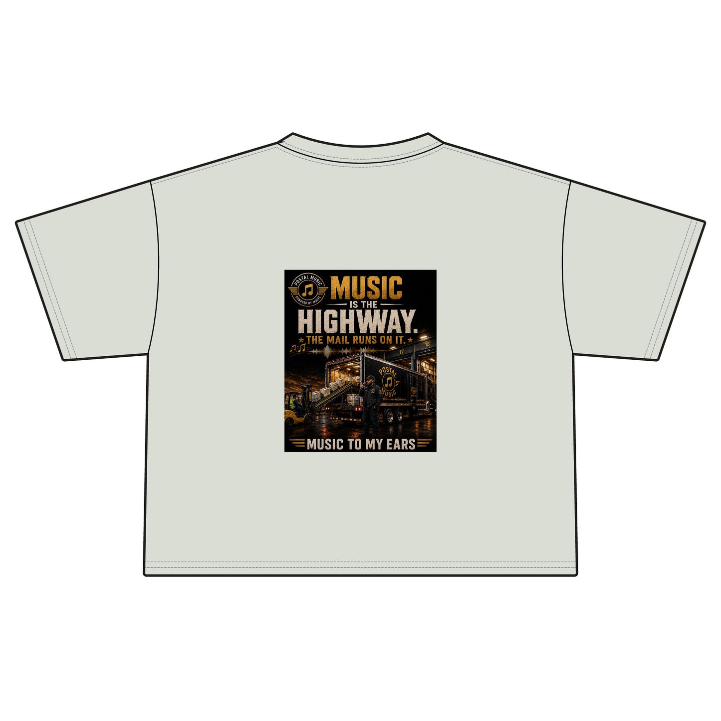 Postal Music — Music Is the Highway — Women's Boxy T-Shirt
