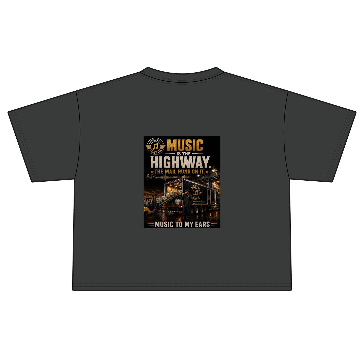 Postal Music — Music Is the Highway — Women's Boxy T-Shirt