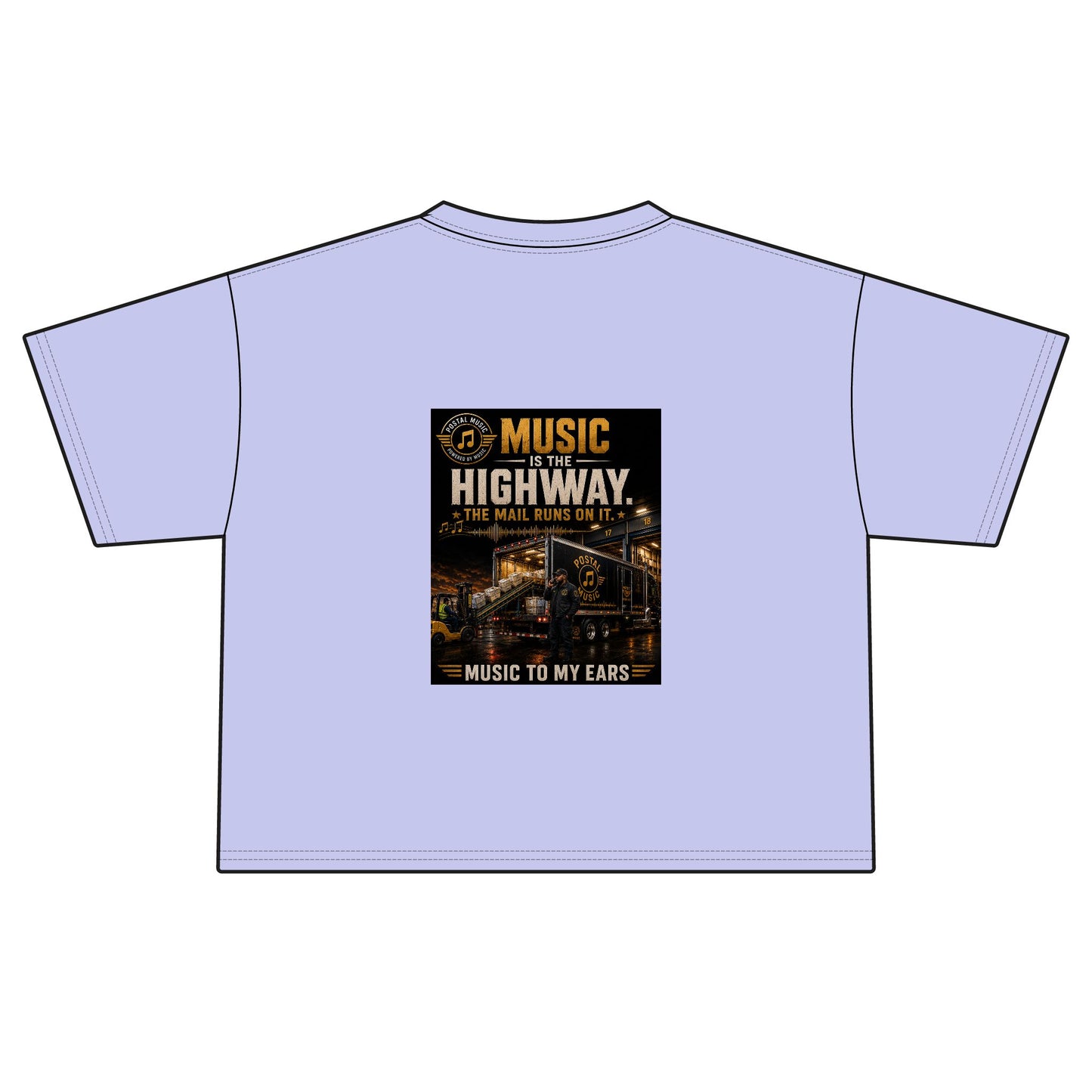 Postal Music — Music Is the Highway — Women's Boxy T-Shirt
