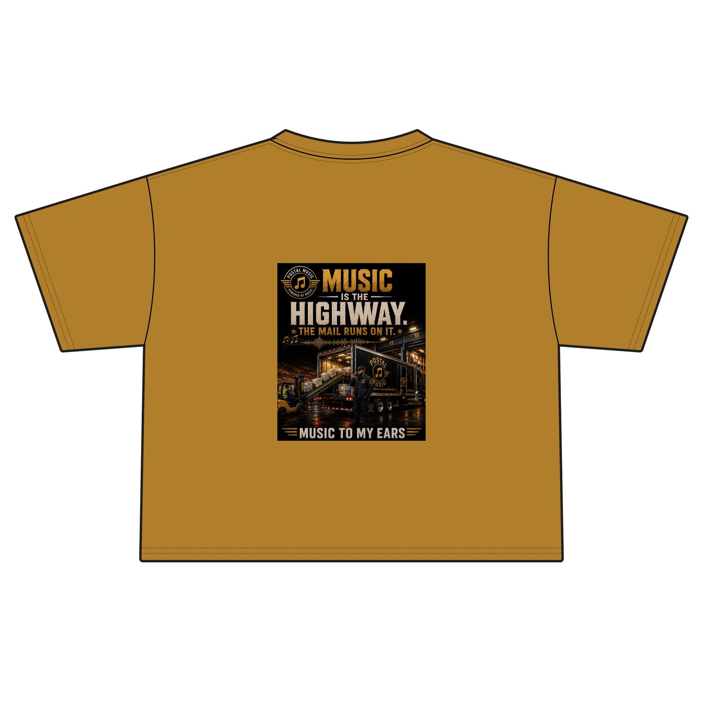 Postal Music — Music Is the Highway — Women's Boxy T-Shirt