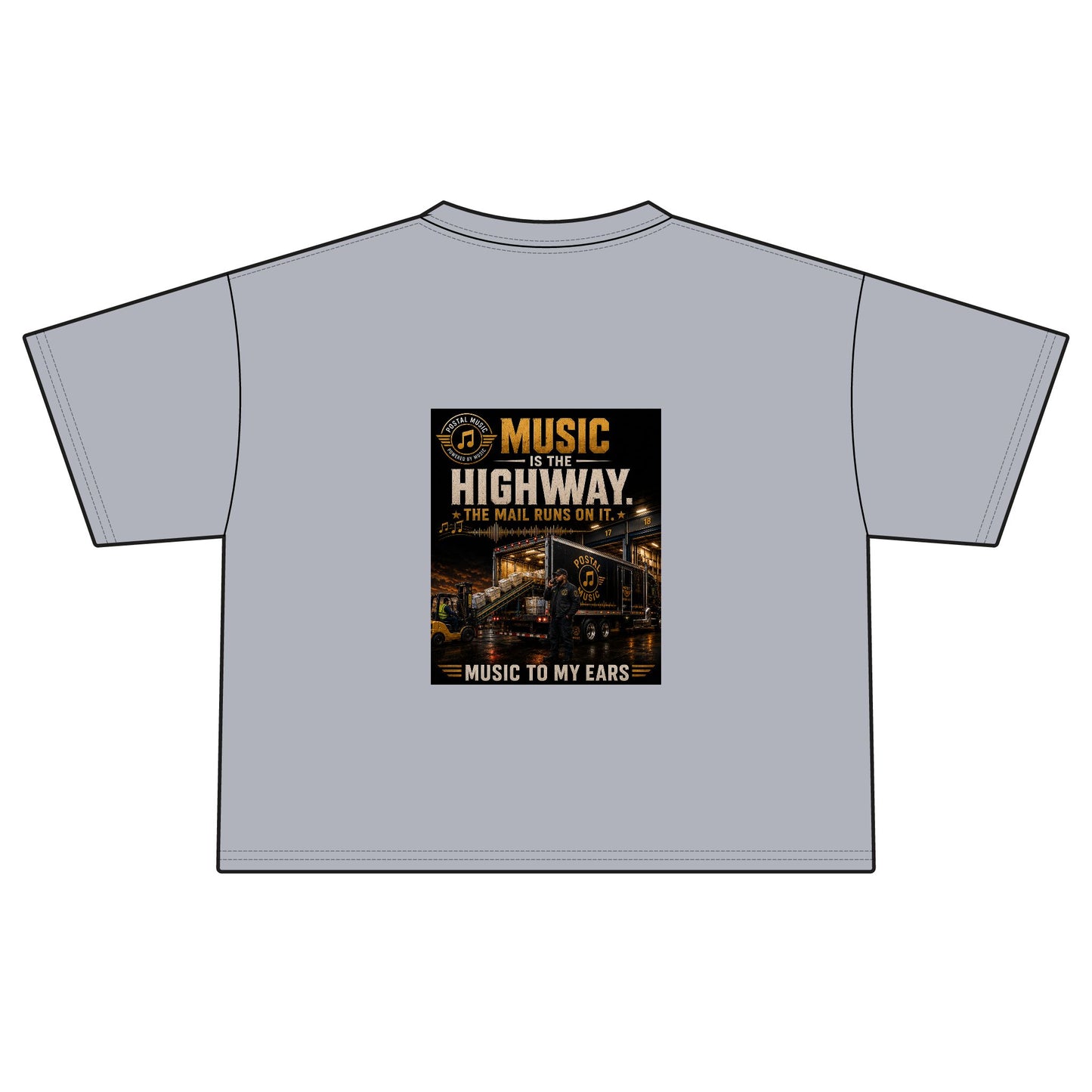 Postal Music — Music Is the Highway — Women's Boxy T-Shirt
