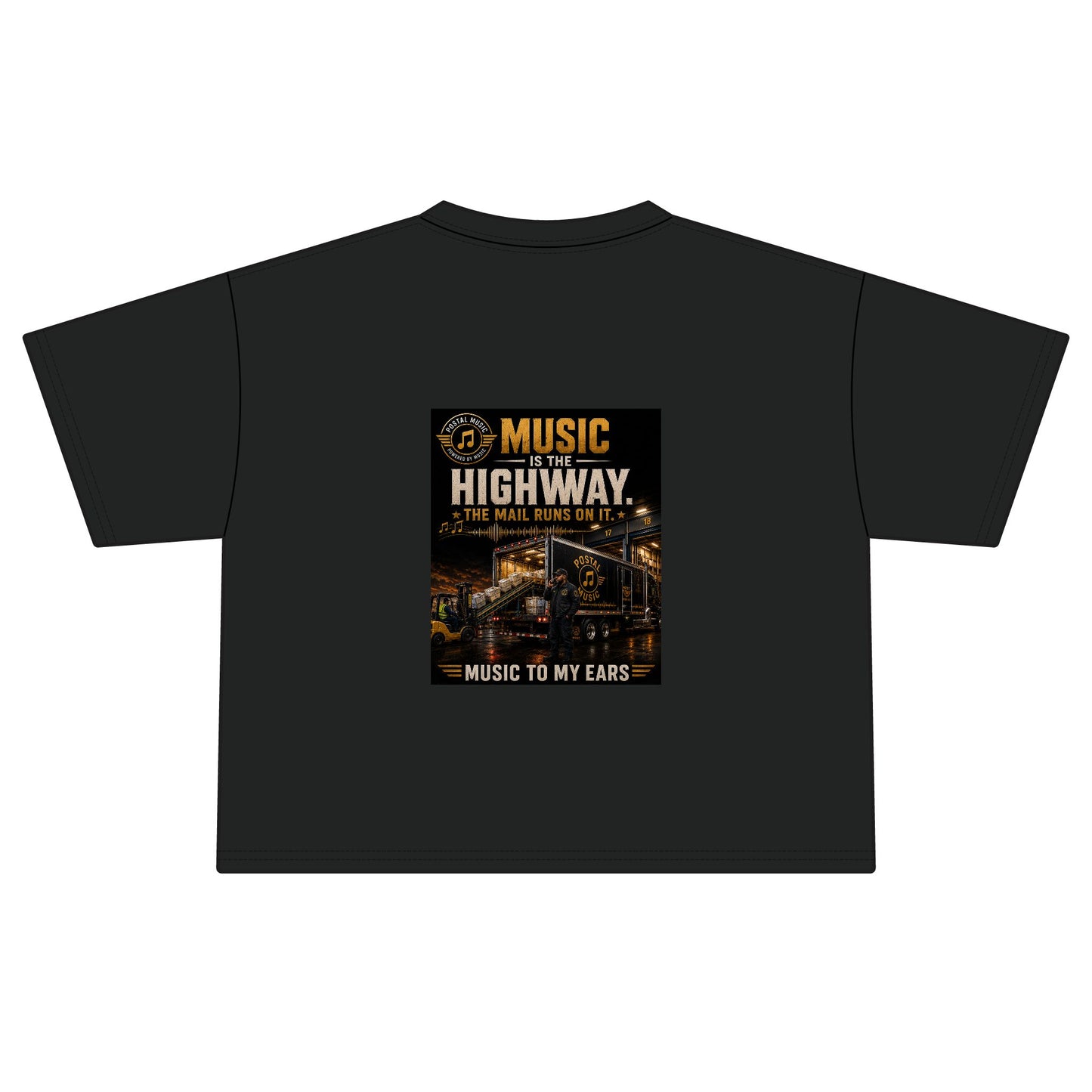 Postal Music — Music Is the Highway — Women's Boxy T-Shirt