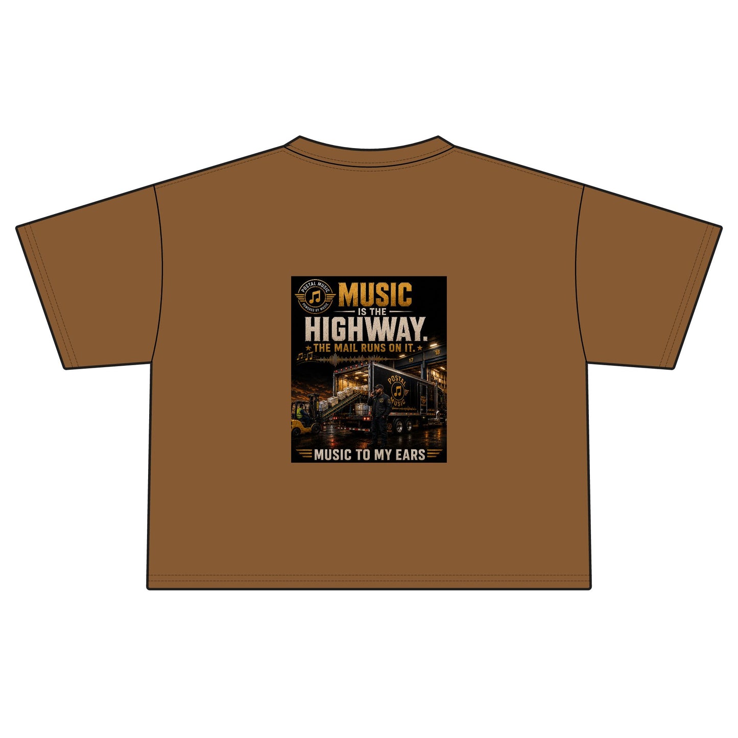 Postal Music — Music Is the Highway — Women's Boxy T-Shirt