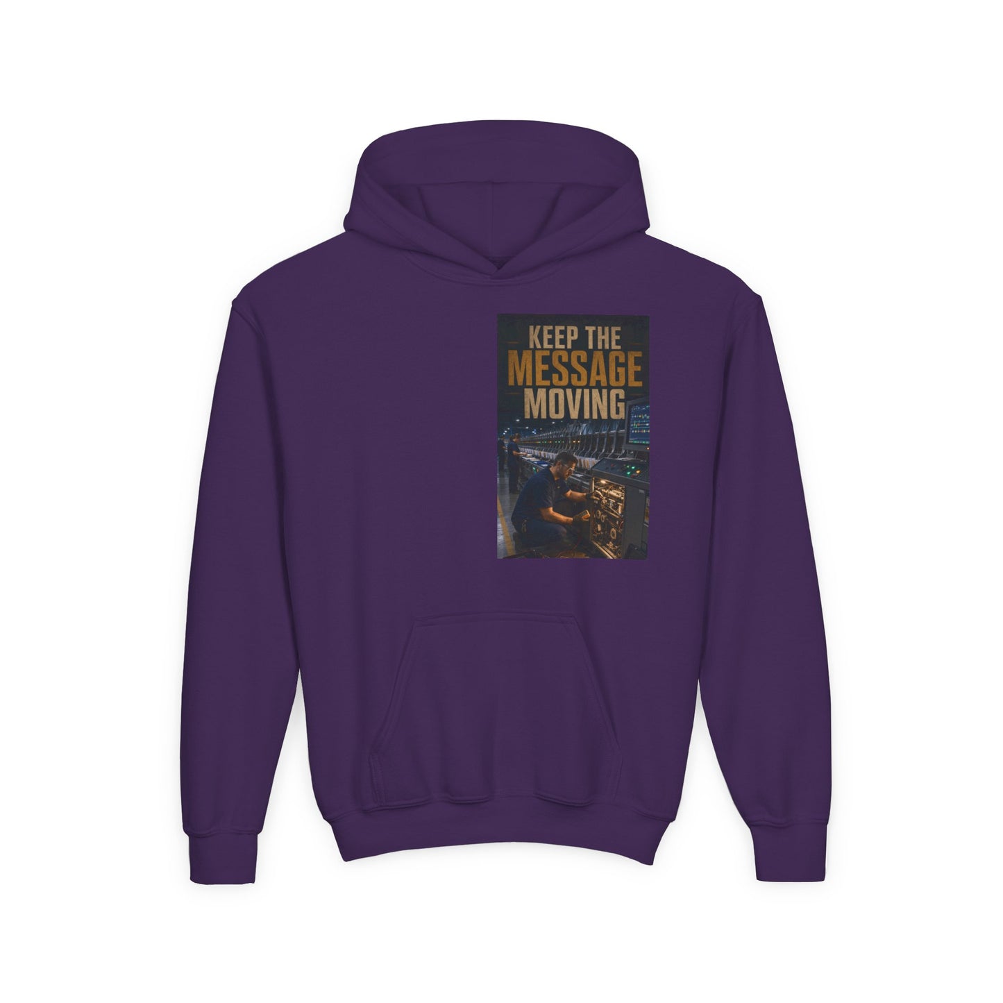 Postal Music — Keep the Message Moving — Youth Hoodie