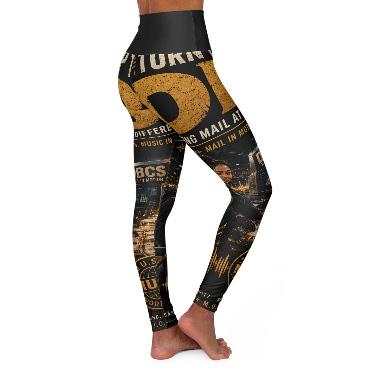 Turn Up the DBs — Women's AOP Yoga Leggings