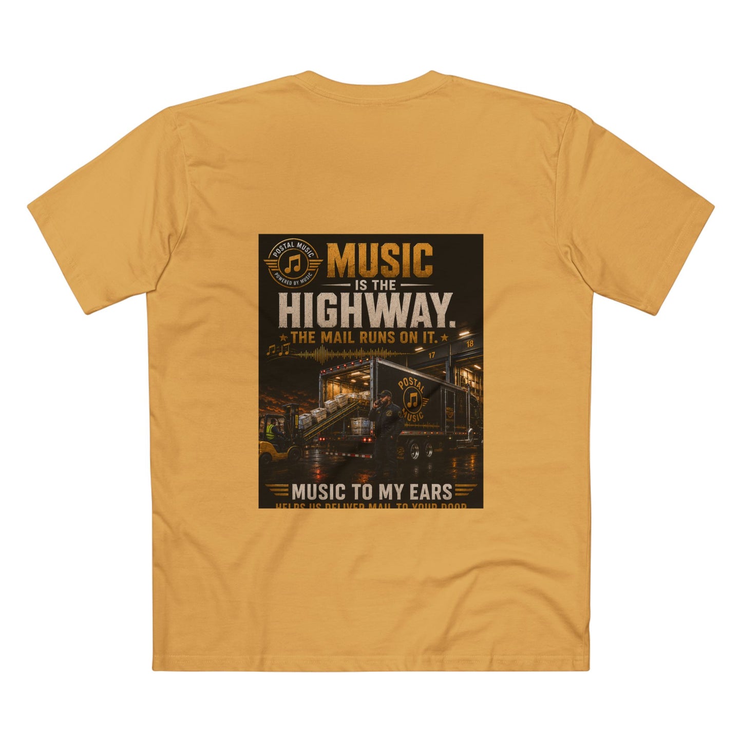Postal Music — Music Is the Highway — Streetwear T-Shirt