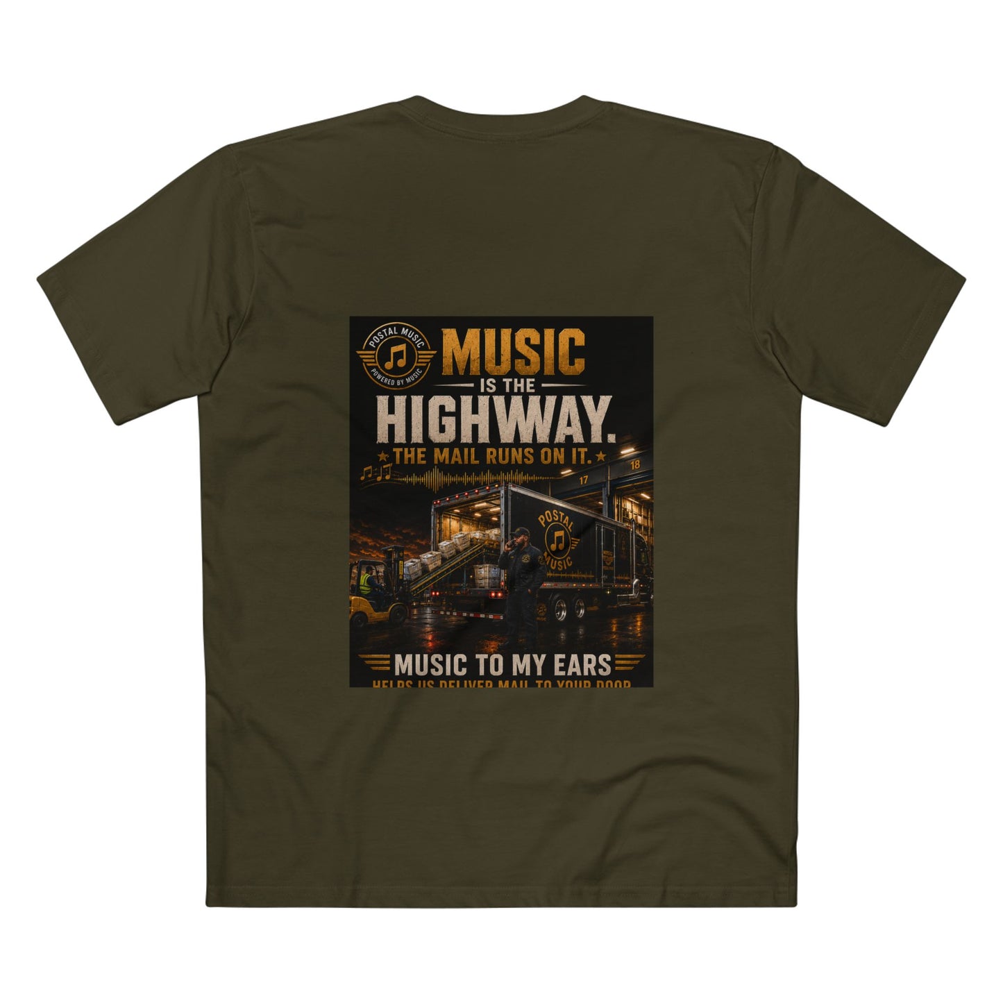 Postal Music — Music Is the Highway — Streetwear T-Shirt
