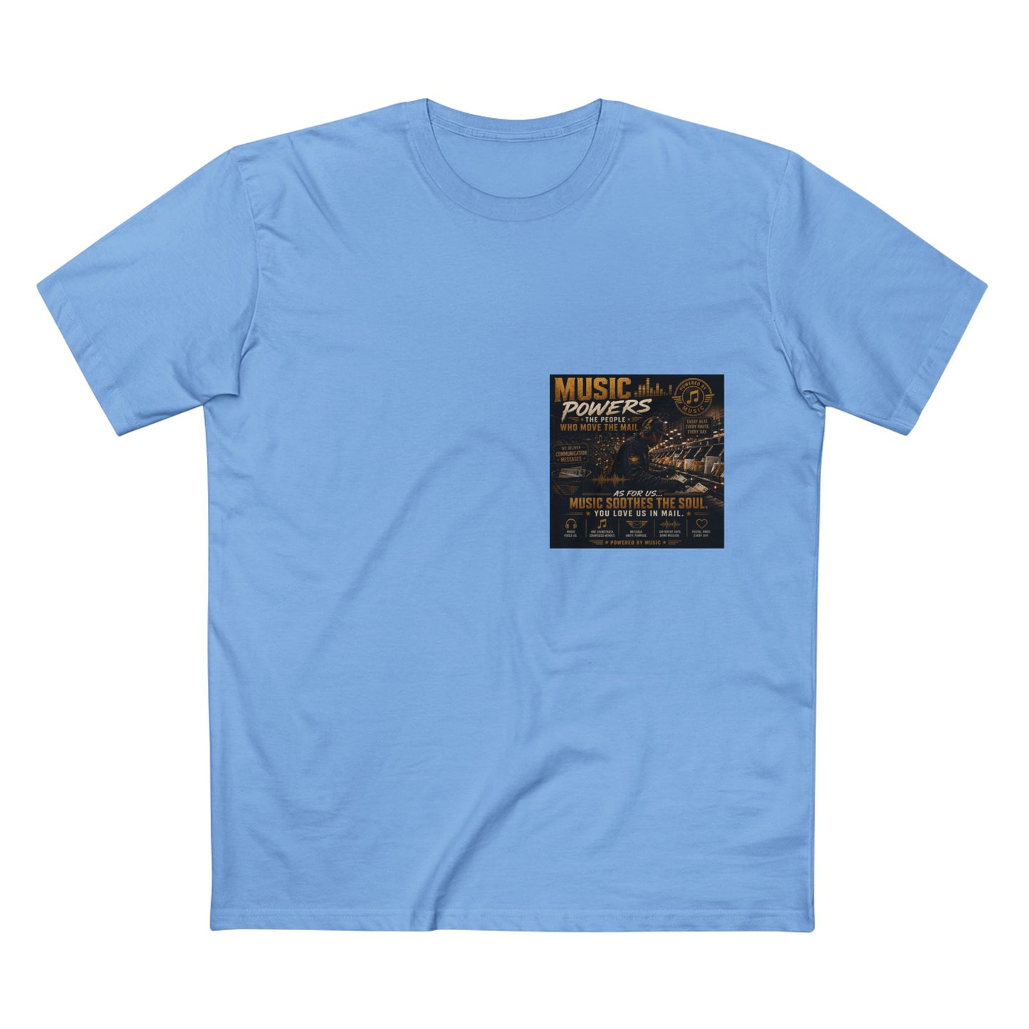 Postal Music — Music Powers the People — Streetwear T-Shirt