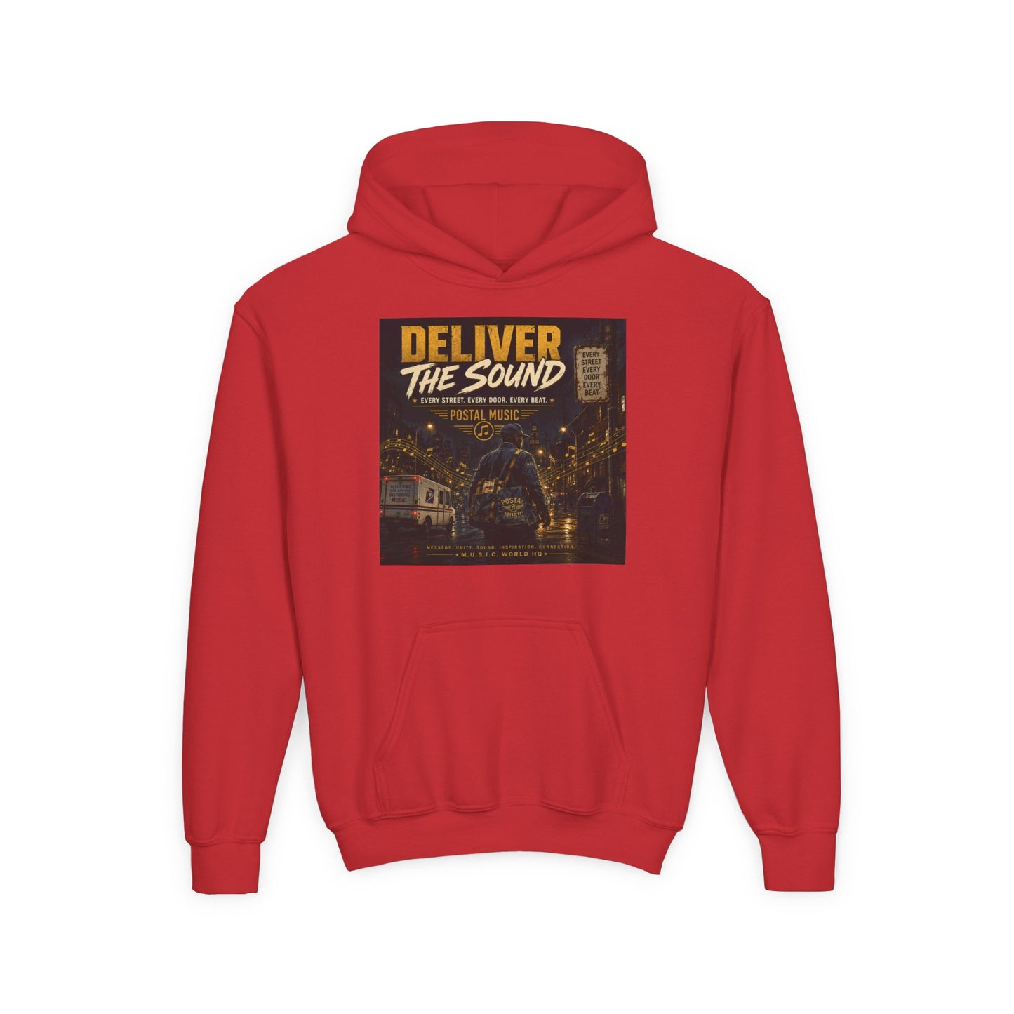 Postal Music — Deliver the Sound — Youth Hoodie
