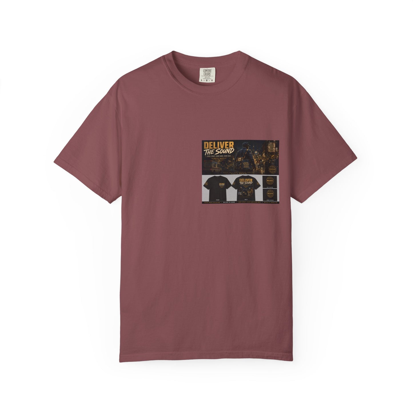 Postal Music — Deliver the Sound — Garment-Dyed T-Shirt