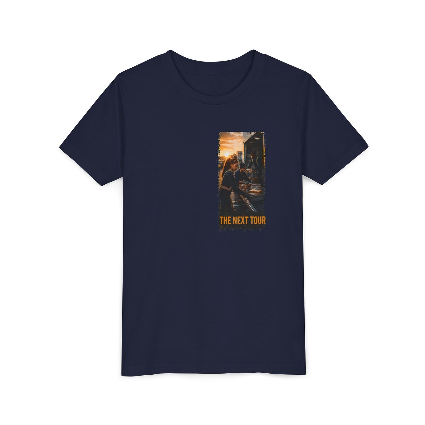 Postal Music — The Next Tour Youth T-Shirt — Color Group 1 of 2