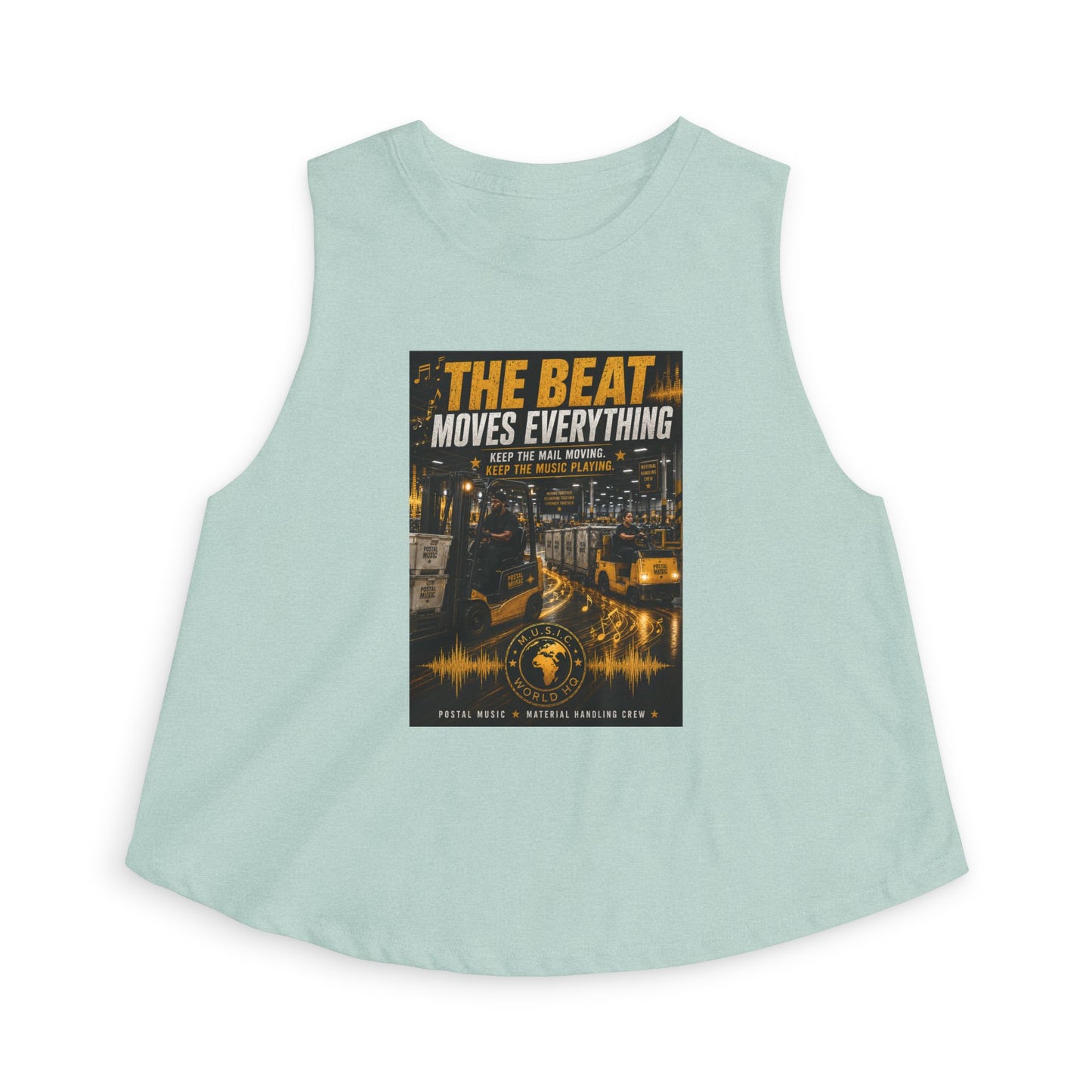 The Beat Moves Everything — Women's Cropped Tee | Postal Music