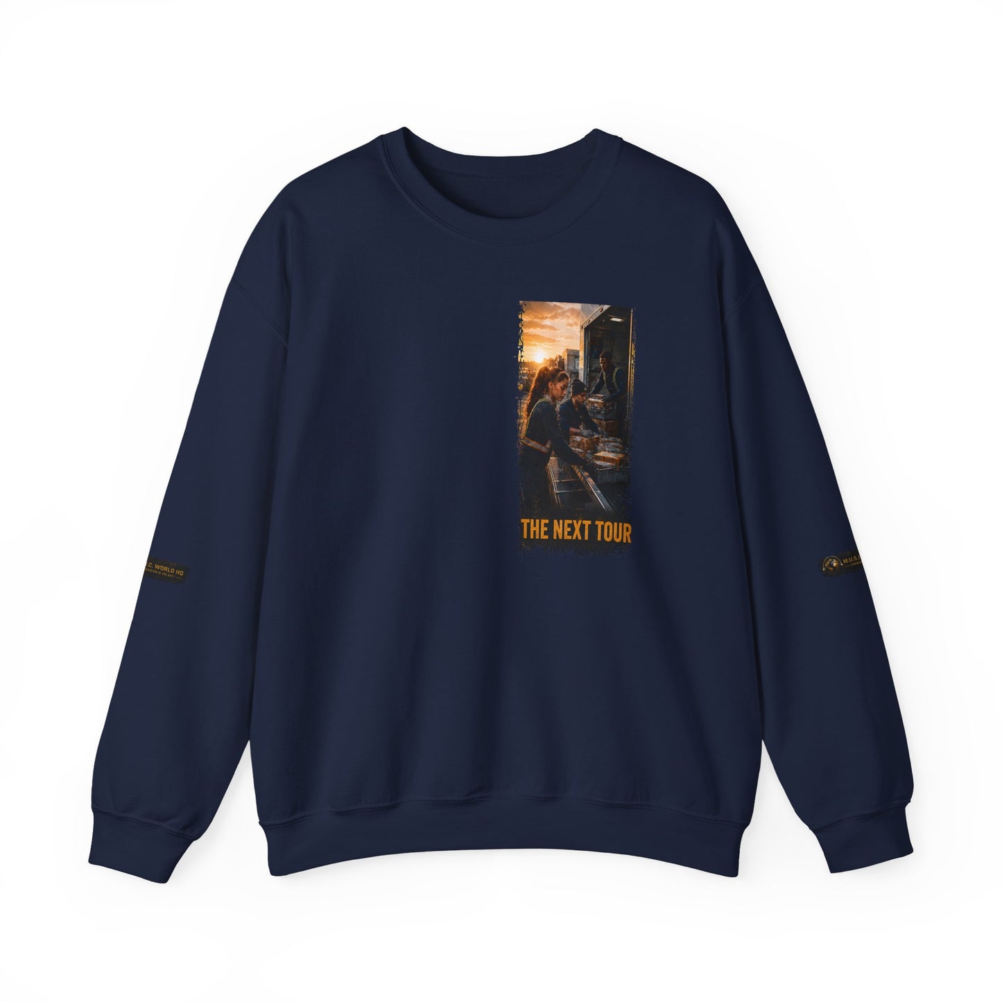 Postal Music — The Next Tour Core Crewneck Sweatshirt — Color Group 2 of 3