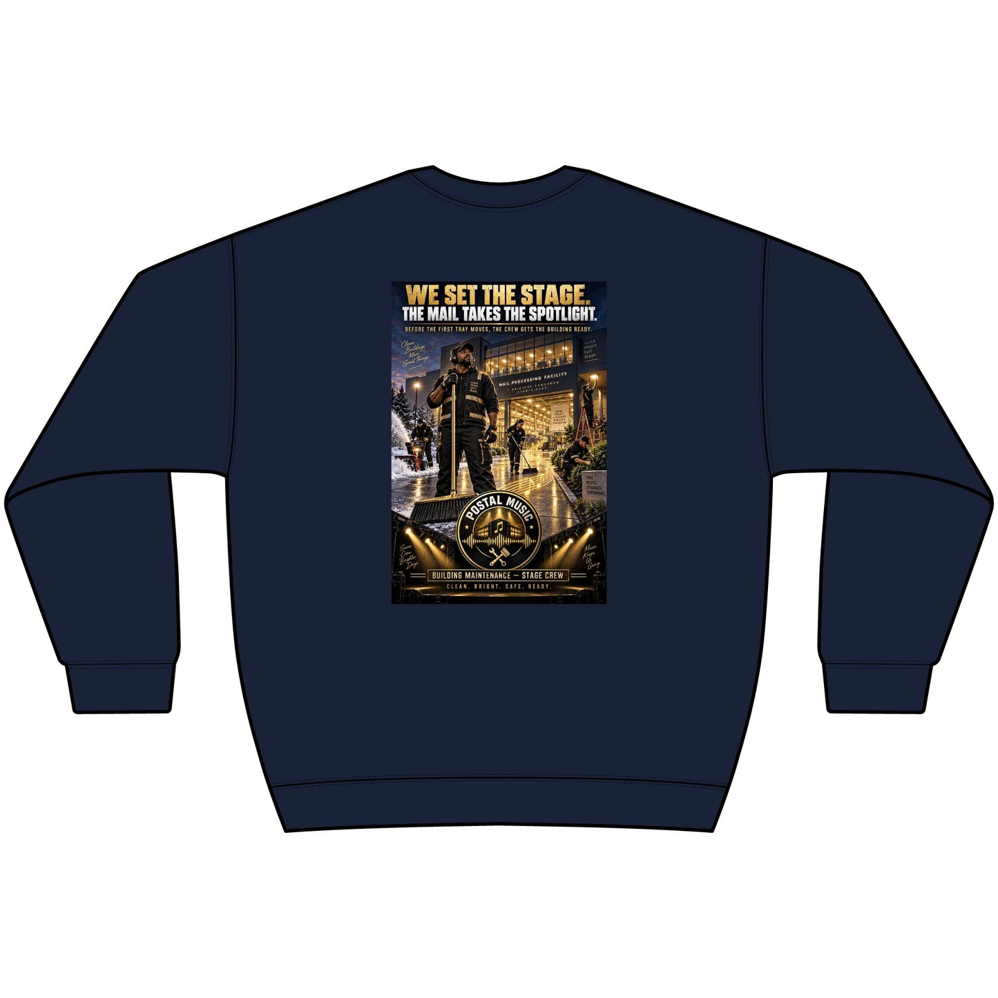 Postal Music - We Set the Stage - Heavyweight Crewneck Sweatshirt