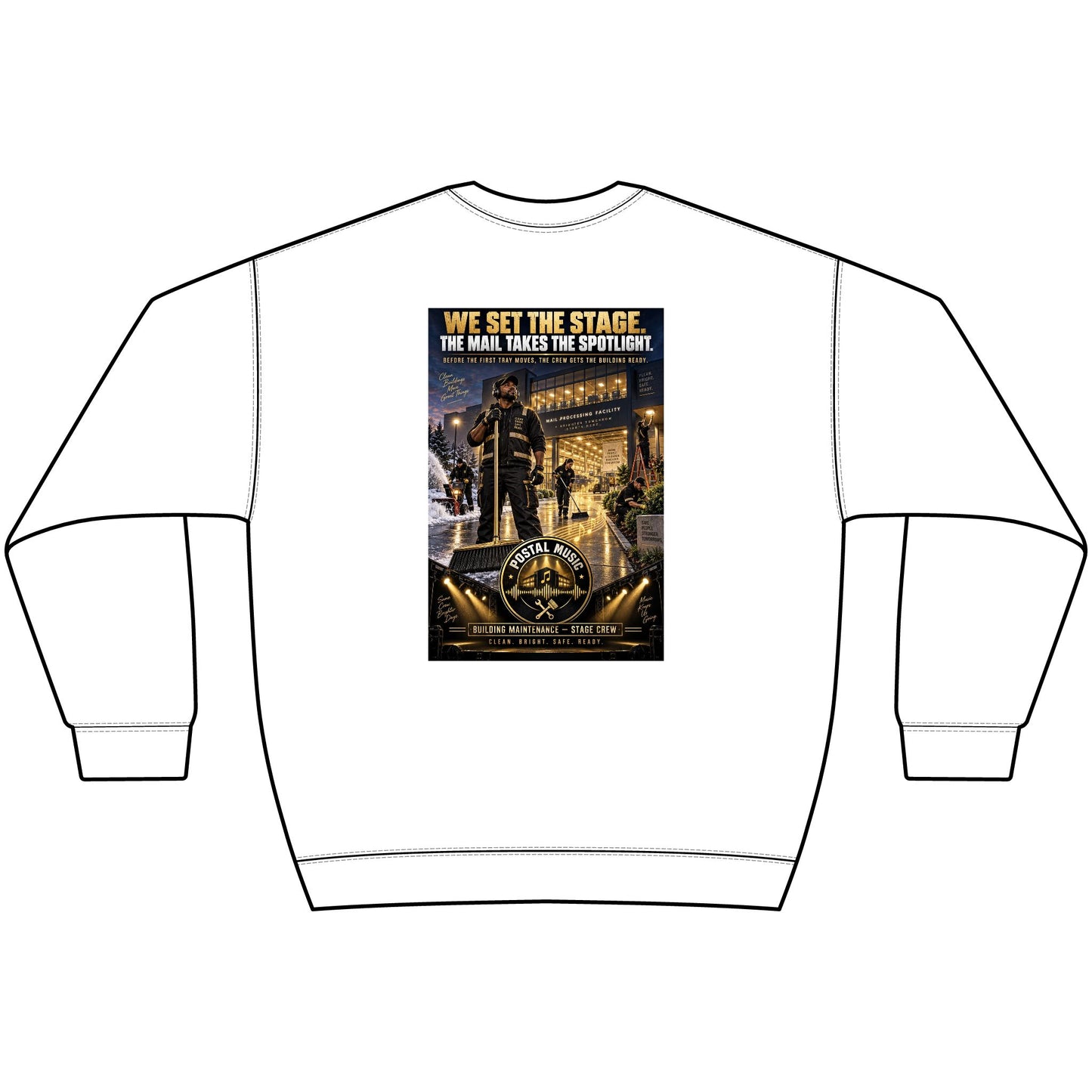 Postal Music - We Set the Stage - Heavyweight Crewneck Sweatshirt