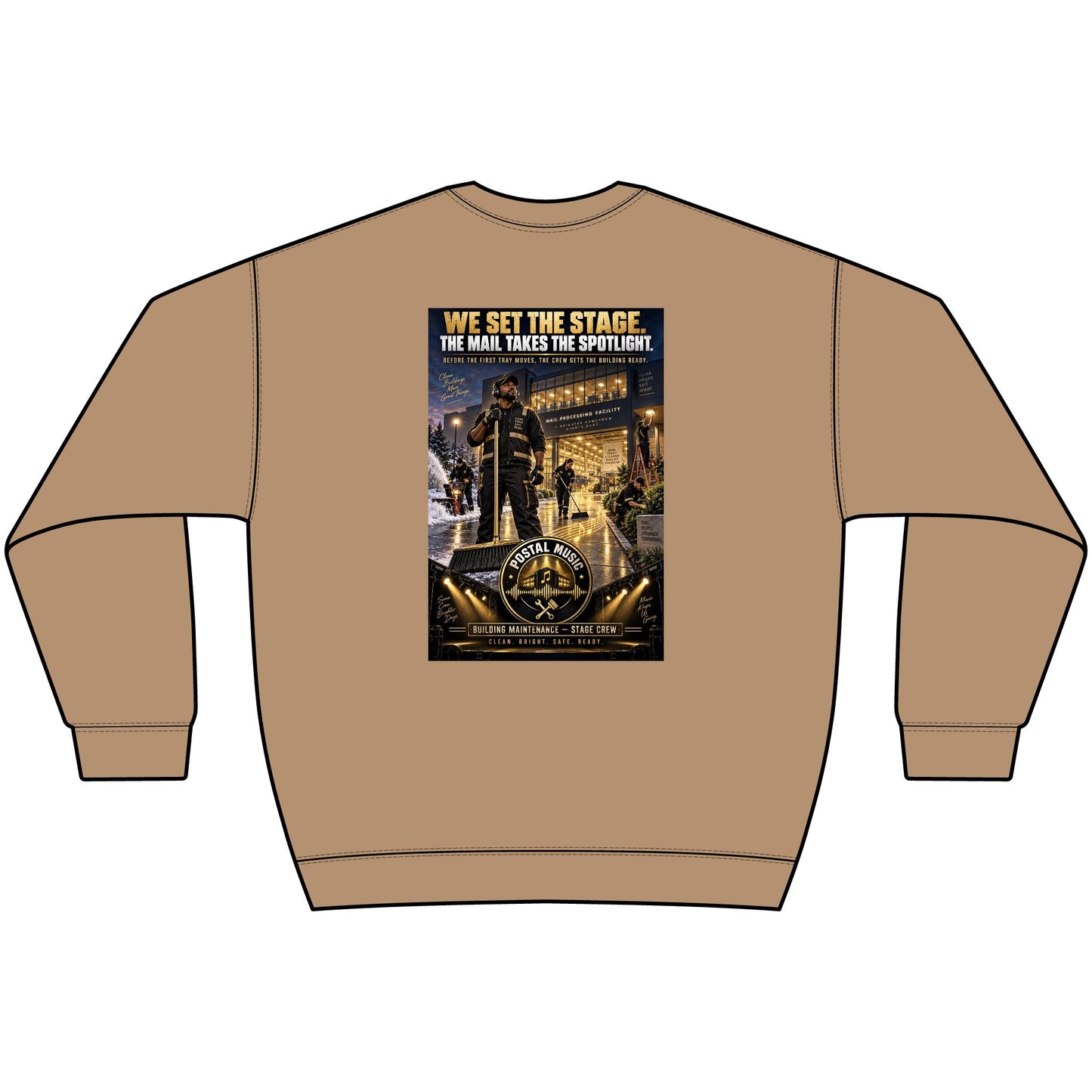 Postal Music - We Set the Stage - Heavyweight Crewneck Sweatshirt