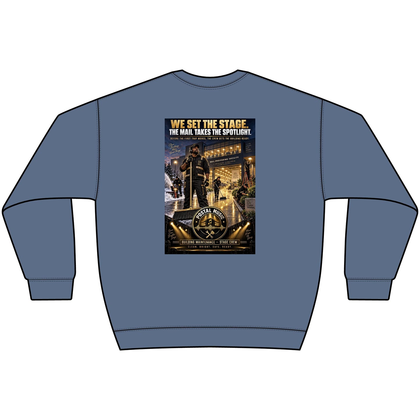 Postal Music - We Set the Stage - Heavyweight Crewneck Sweatshirt