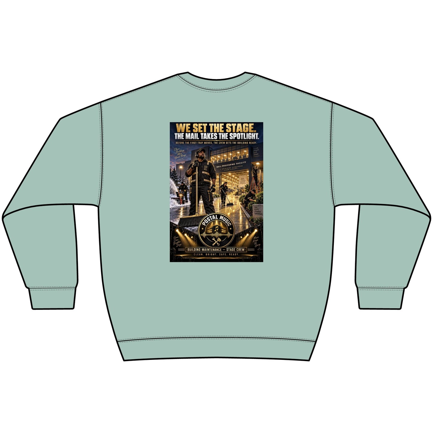 Postal Music - We Set the Stage - Heavyweight Crewneck Sweatshirt