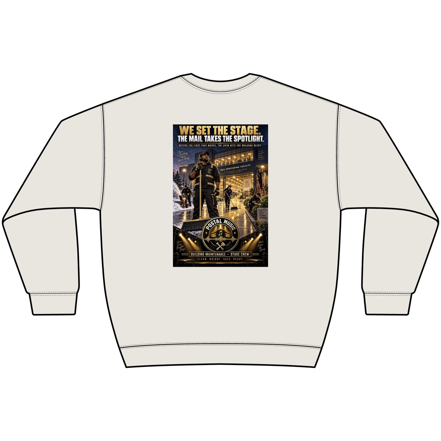 Postal Music - We Set the Stage - Heavyweight Crewneck Sweatshirt