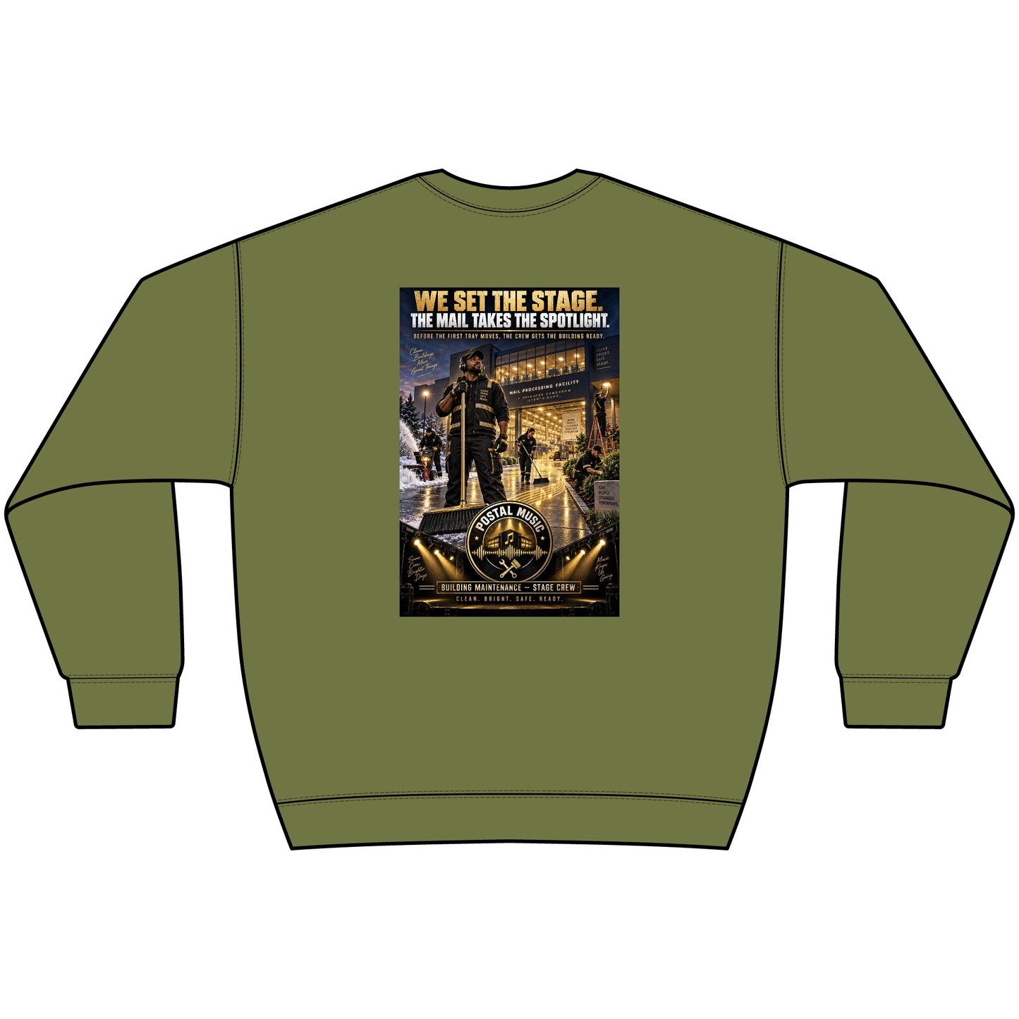 Postal Music - We Set the Stage - Heavyweight Crewneck Sweatshirt