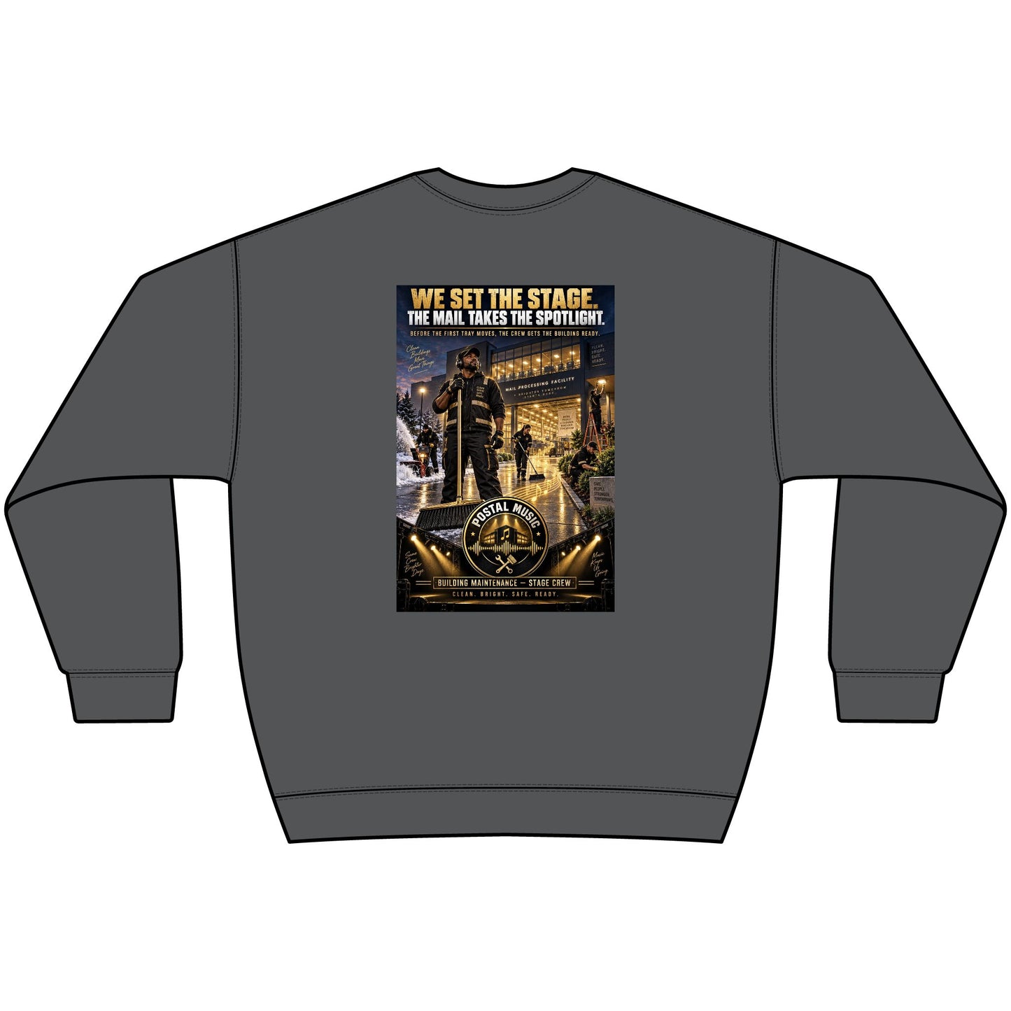 Postal Music - We Set the Stage - Heavyweight Crewneck Sweatshirt