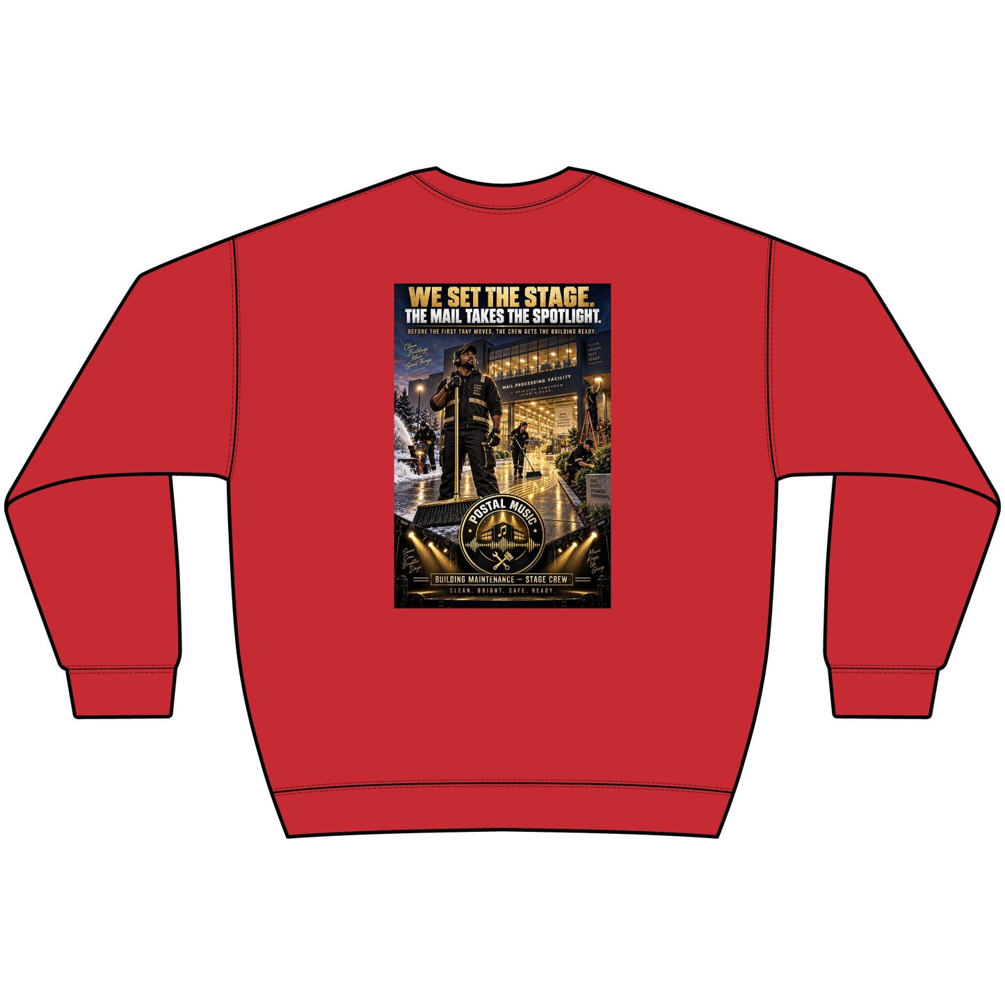 Postal Music - We Set the Stage - Heavyweight Crewneck Sweatshirt