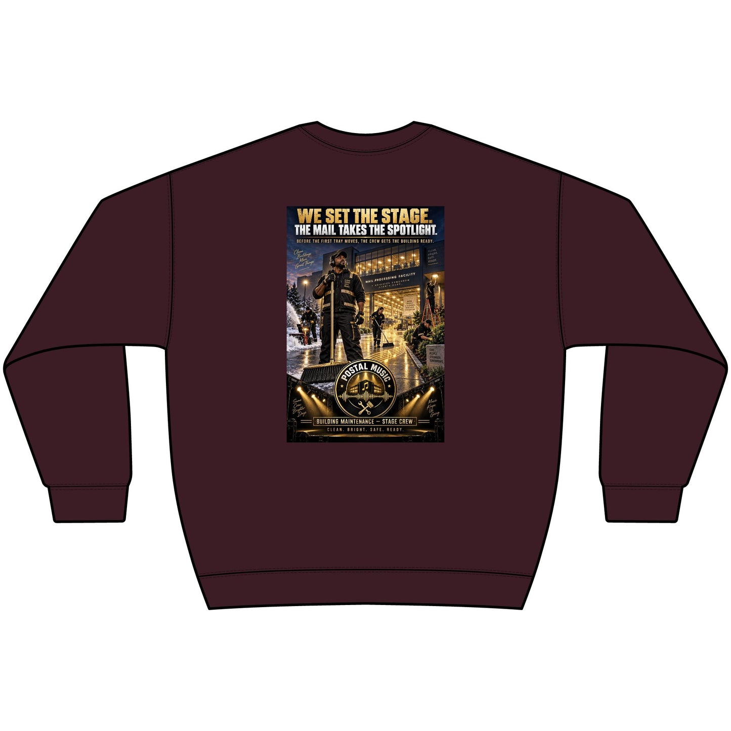 Postal Music - We Set the Stage - Heavyweight Crewneck Sweatshirt